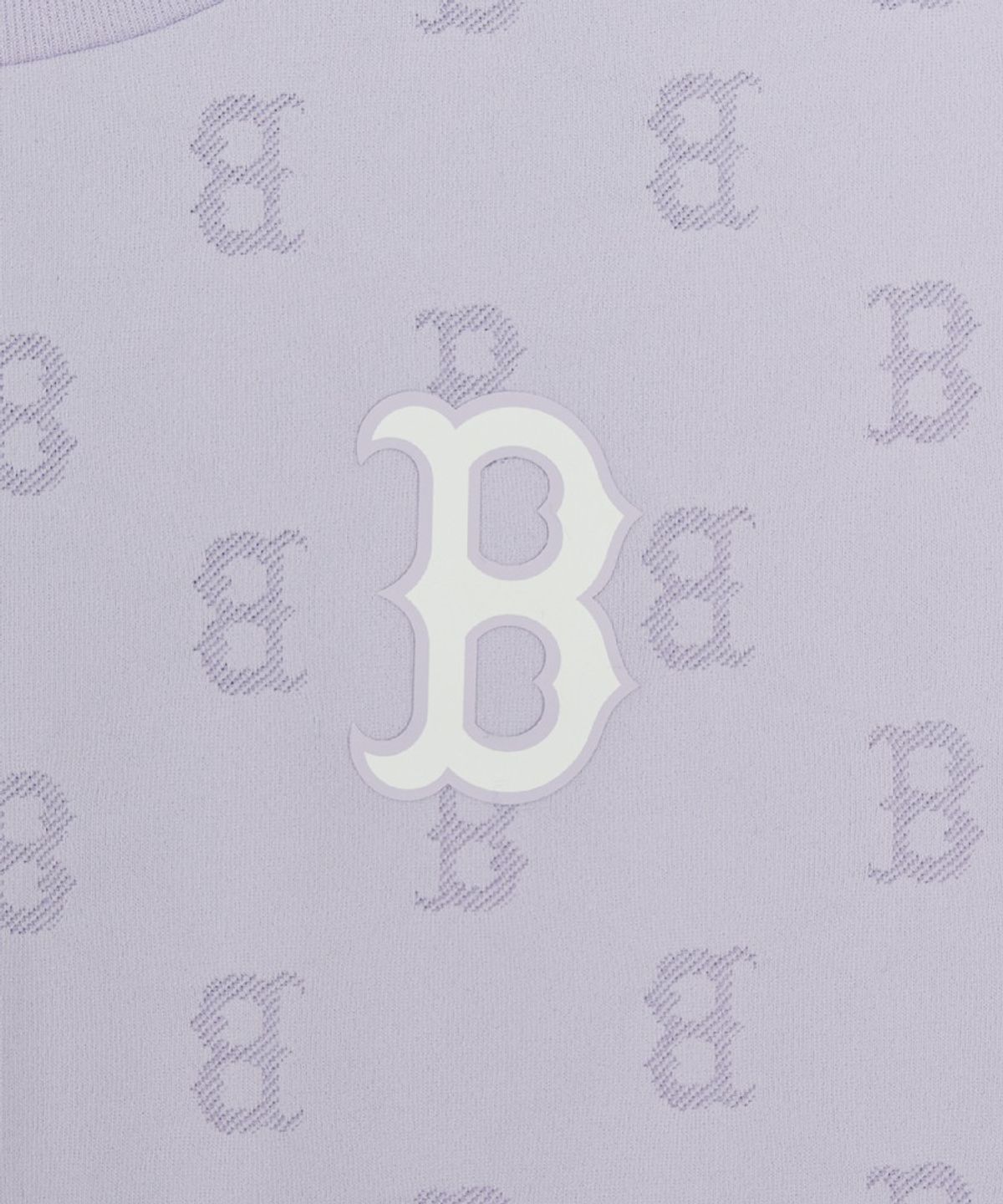 엠엘비 키즈(MLB KIDS) 스포티브 모노그램 자가드 티셔츠 BOS (Lavender)