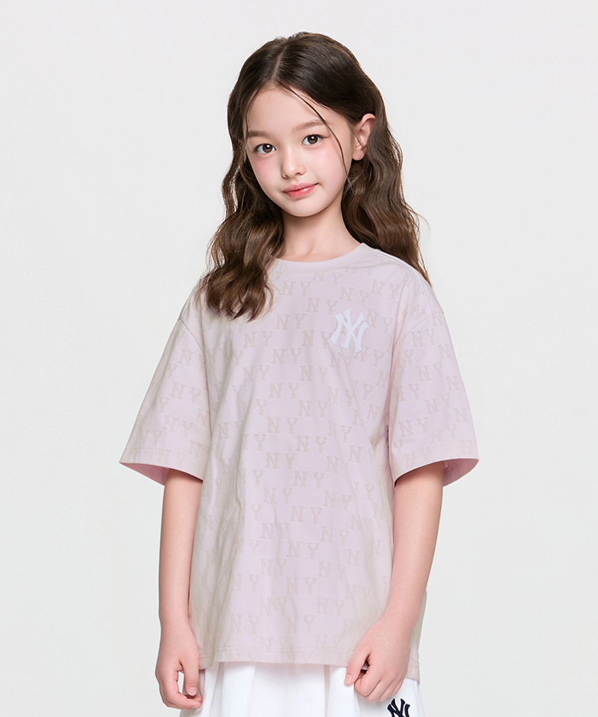엠엘비 키즈(MLB KIDS) 스포티브 모노그램 티셔츠 NY (L.Pink)