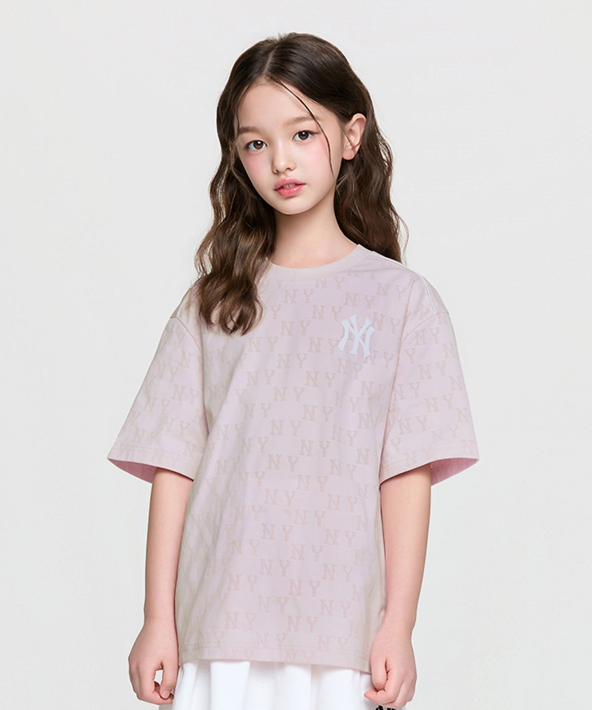 엠엘비 키즈(MLB KIDS) 스포티브 모노그램 티셔츠 NY (L.Pink)