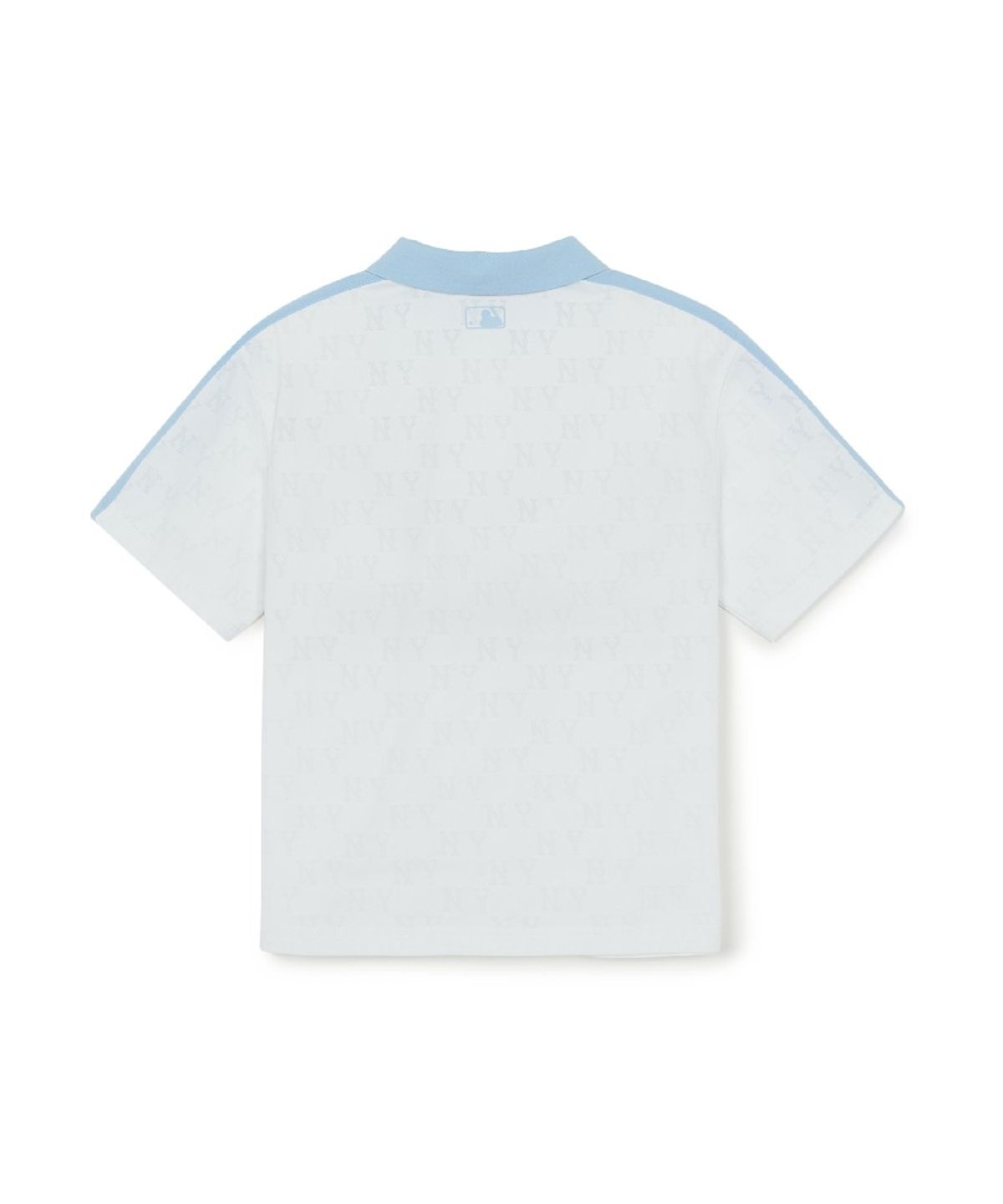 엠엘비 키즈(MLB KIDS) 모노그램 카라 티셔츠 NY (White)