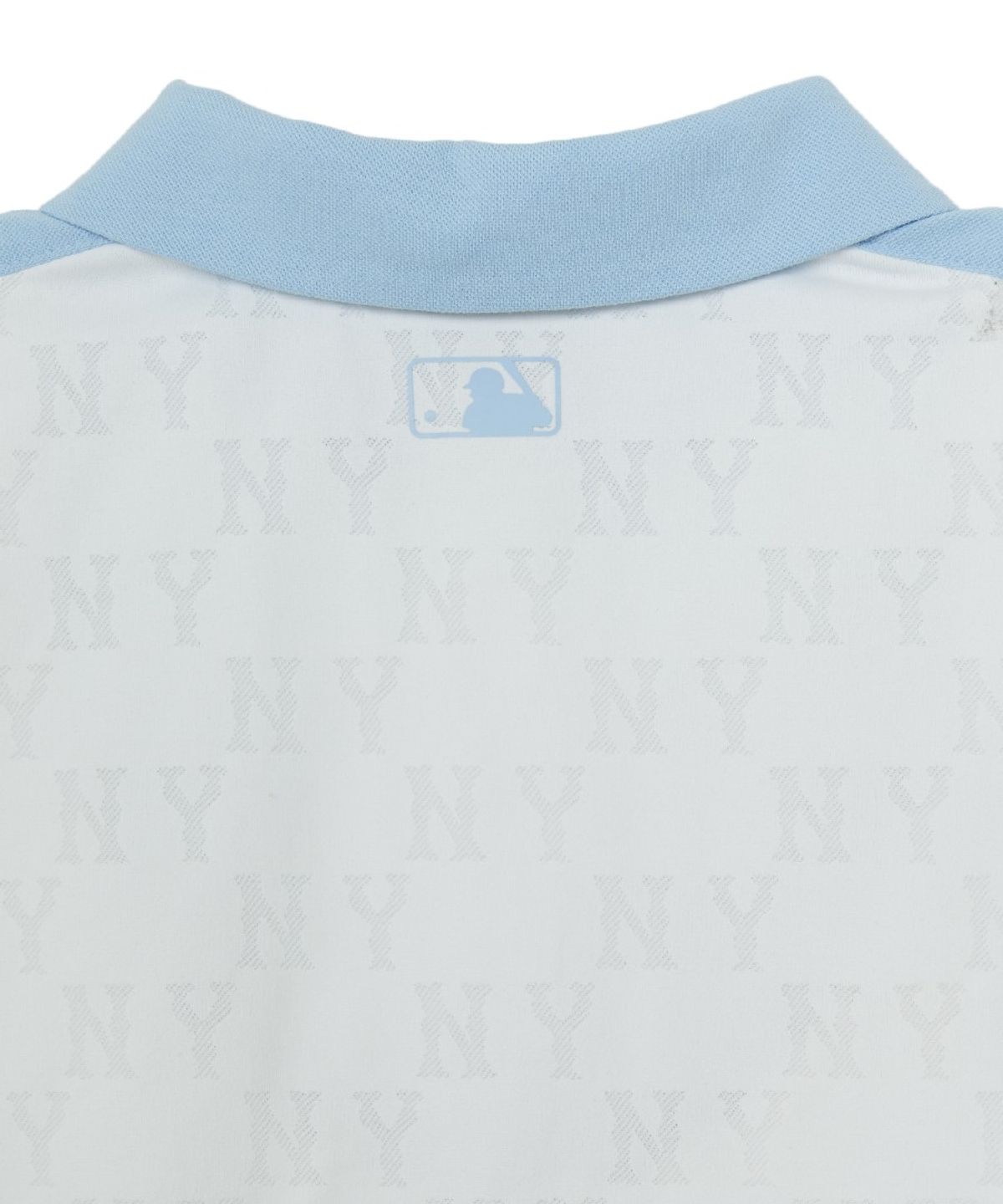 엠엘비 키즈(MLB KIDS) 모노그램 카라 티셔츠 NY (White)