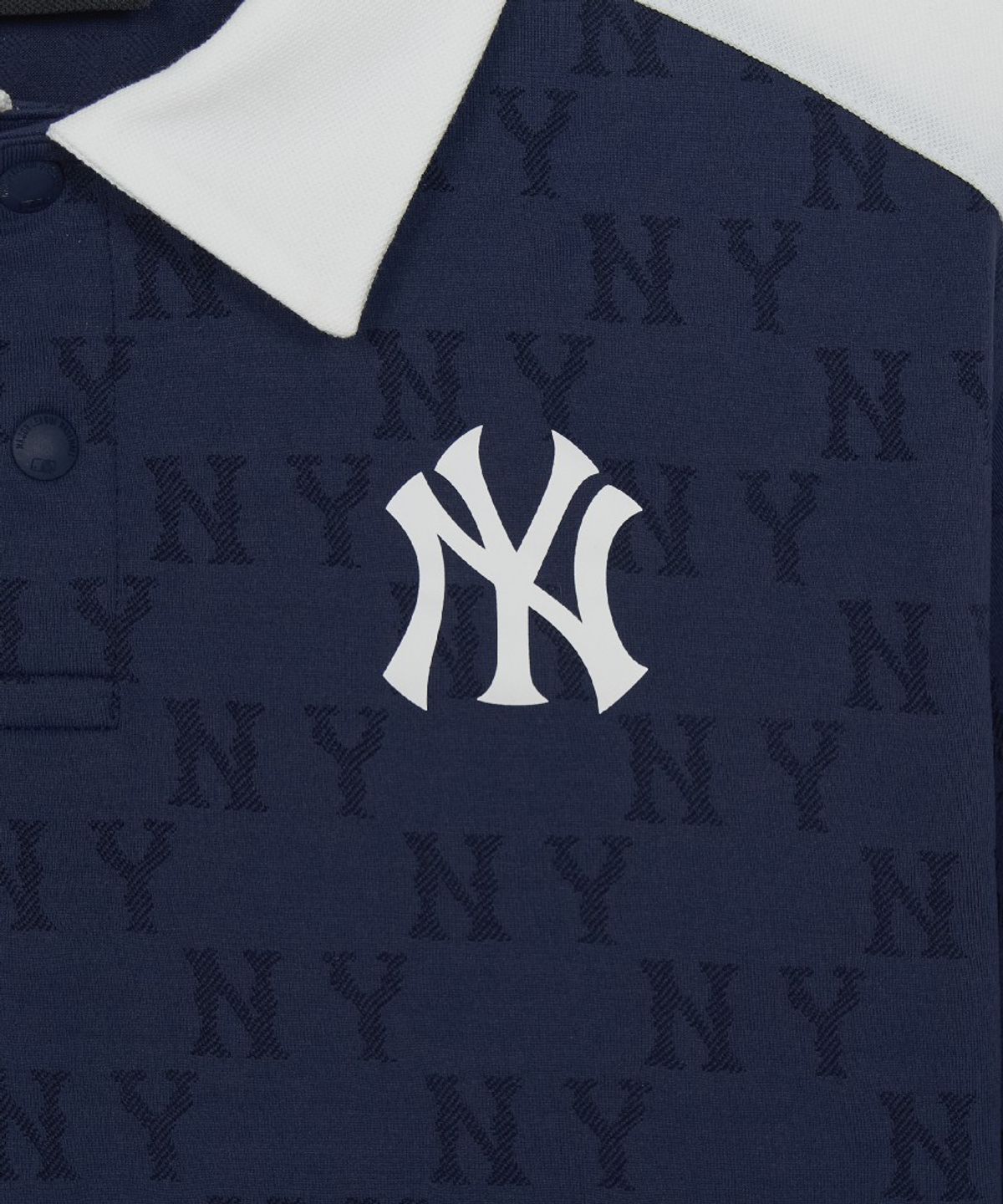 엠엘비 키즈(MLB KIDS) 모노그램 카라 티셔츠 NY (D.Navy)