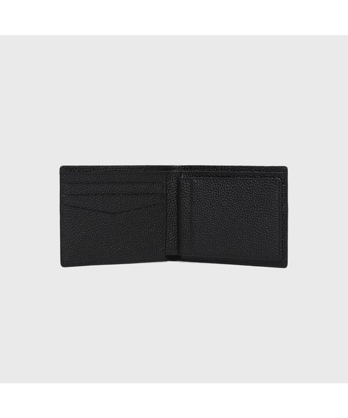 베노베로(BENOVERO) 매튜 체크 소가죽 반지갑 블랙_BKF1ACP2251K1
