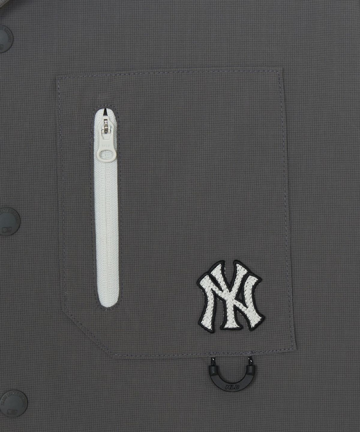 엠엘비 키즈(MLB KIDS) 베이직 아웃도어 우븐 셔츠 NY (D.Grey)
