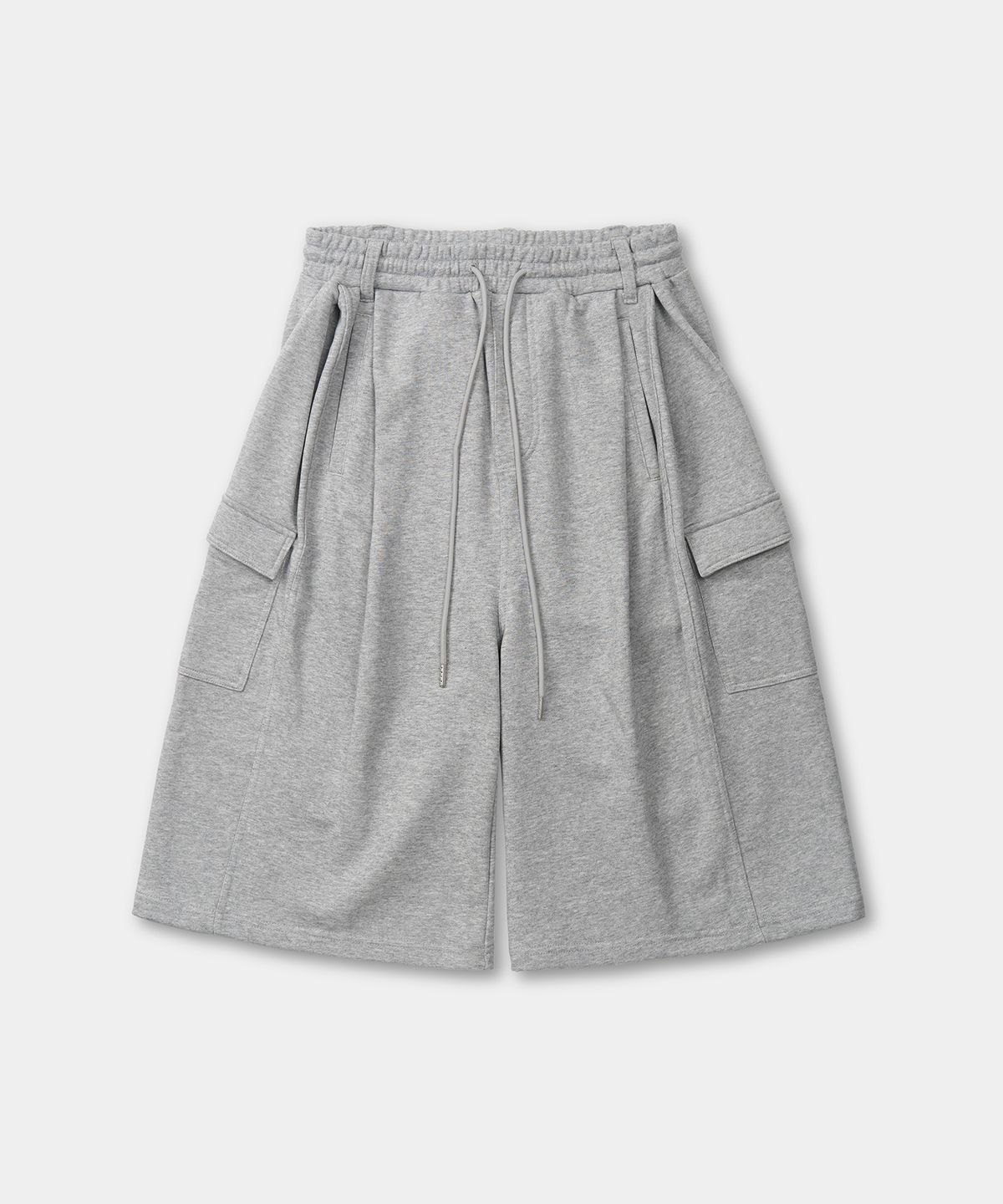 엑스컨테이너(EXCONTAINER) 카고 버뮤다 스웻 팬츠 (MELANGE GREY)