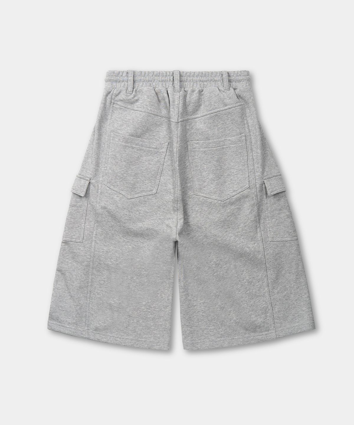 엑스컨테이너(EXCONTAINER) 카고 버뮤다 스웻 팬츠 (MELANGE GREY)