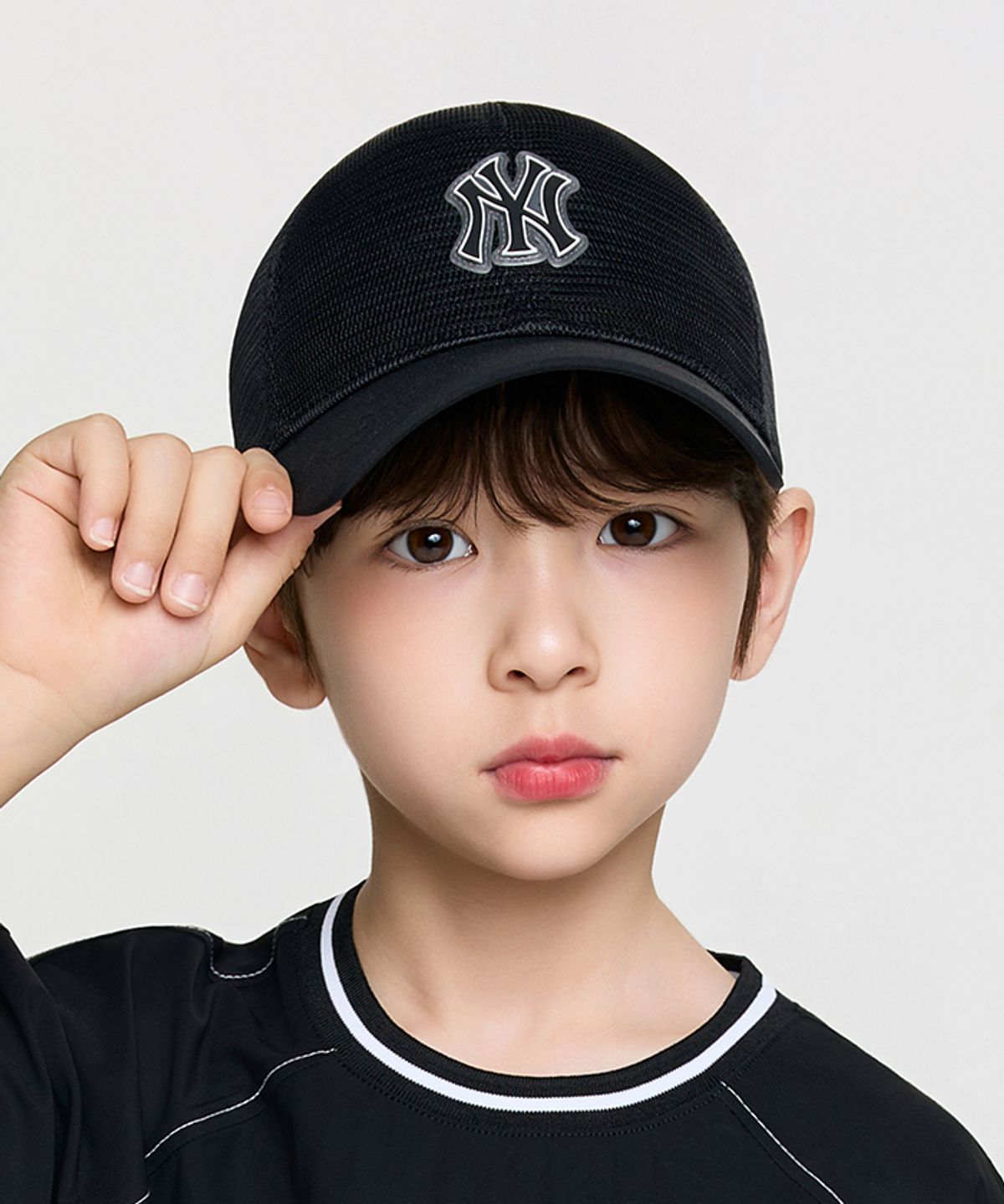 엠엘비 키즈(MLB KIDS) 올 메쉬 볼캡 NY (Black)