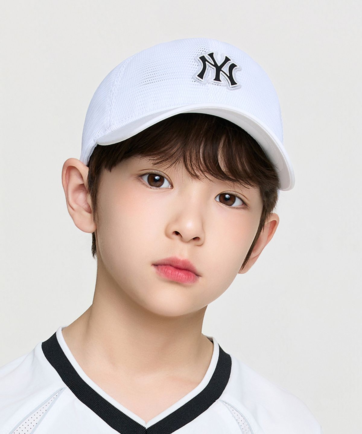 엠엘비 키즈(MLB KIDS) 올 메쉬 볼캡 NY (White)