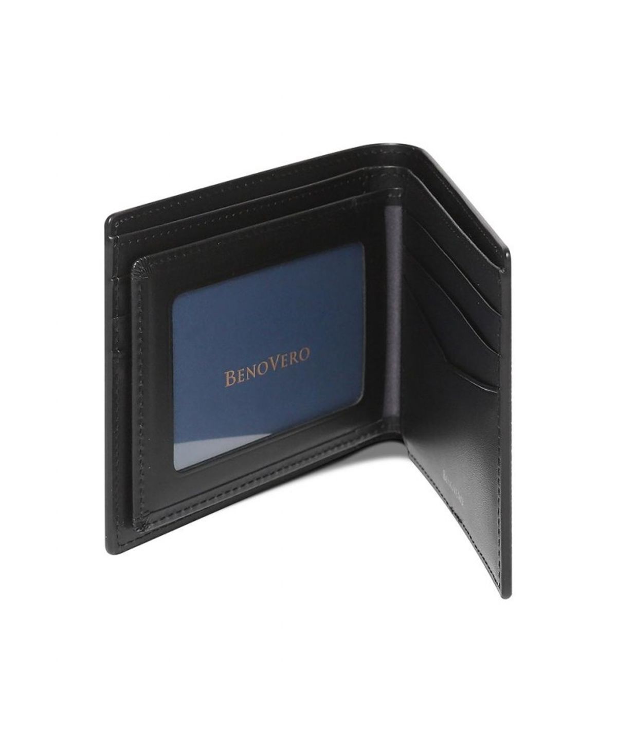 베노베로(BENOVERO) 소가죽 반지갑 BLACK_BLF1ACP2241K1