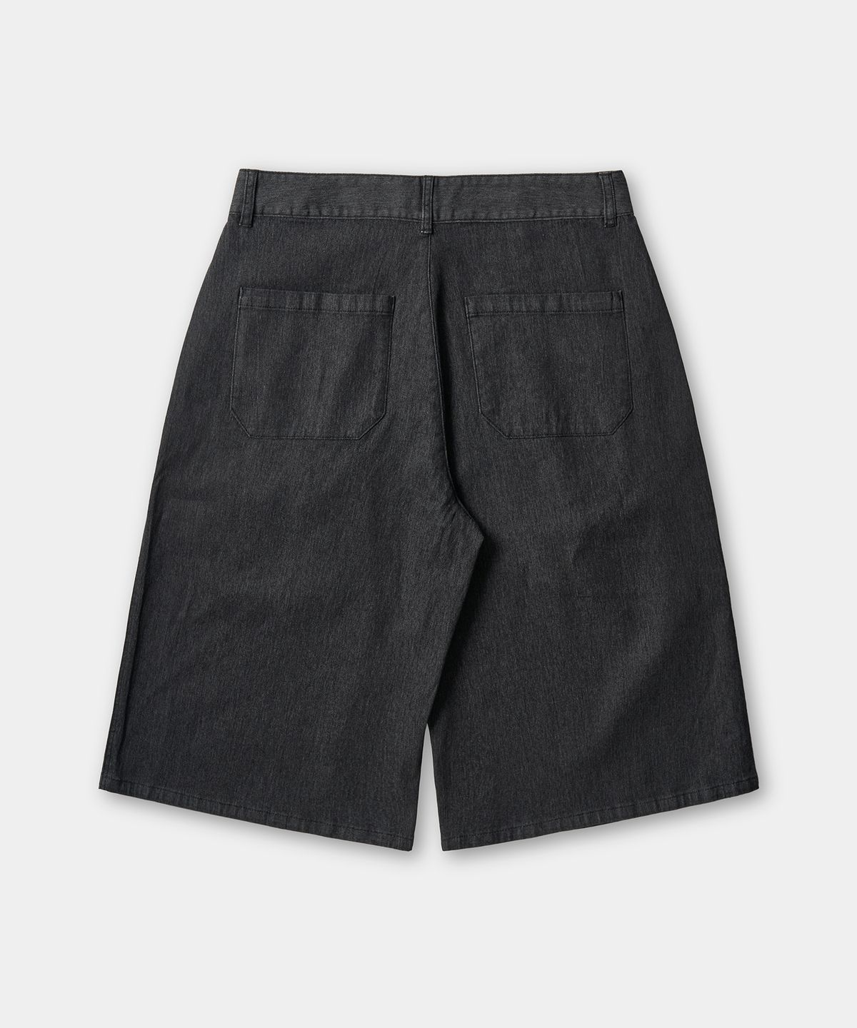 엑스컨테이너(EXCONTAINER) 로우 페이드 버뮤다 데님 팬츠 (WASHED BLACK)