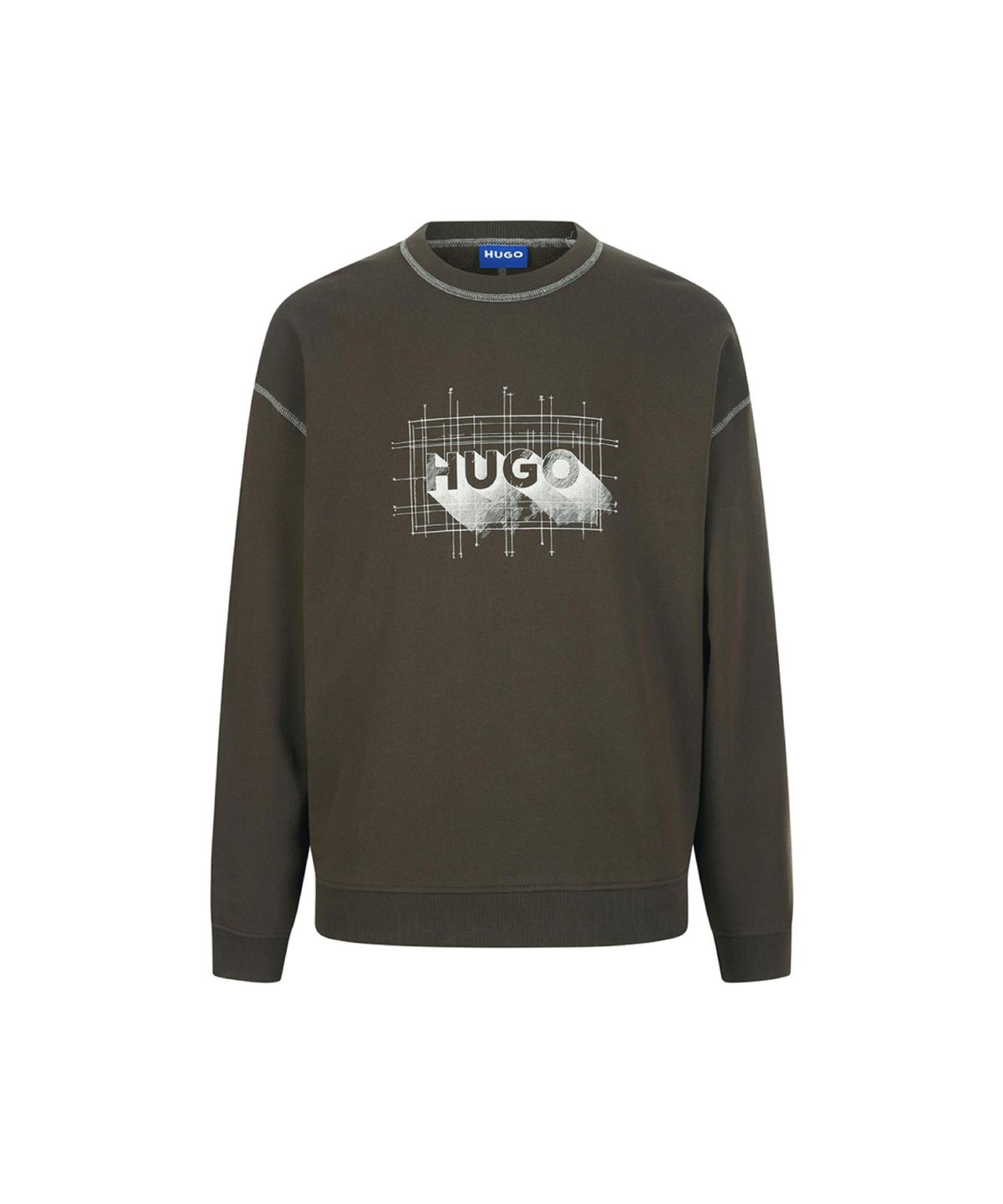 휴고(HUGO) 스티치 포인트 코튼 맨투맨 50553505_208