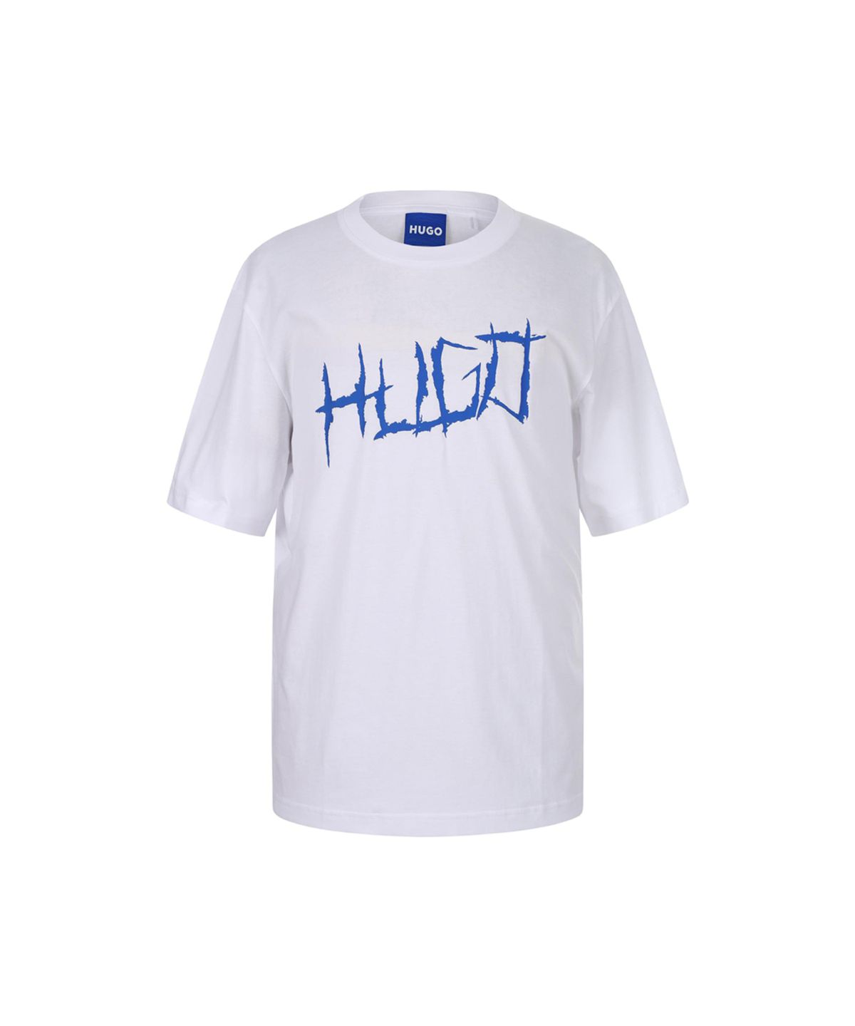 휴고(HUGO) 로고 아트워크 코튼 반팔 티셔츠 50554350_110
