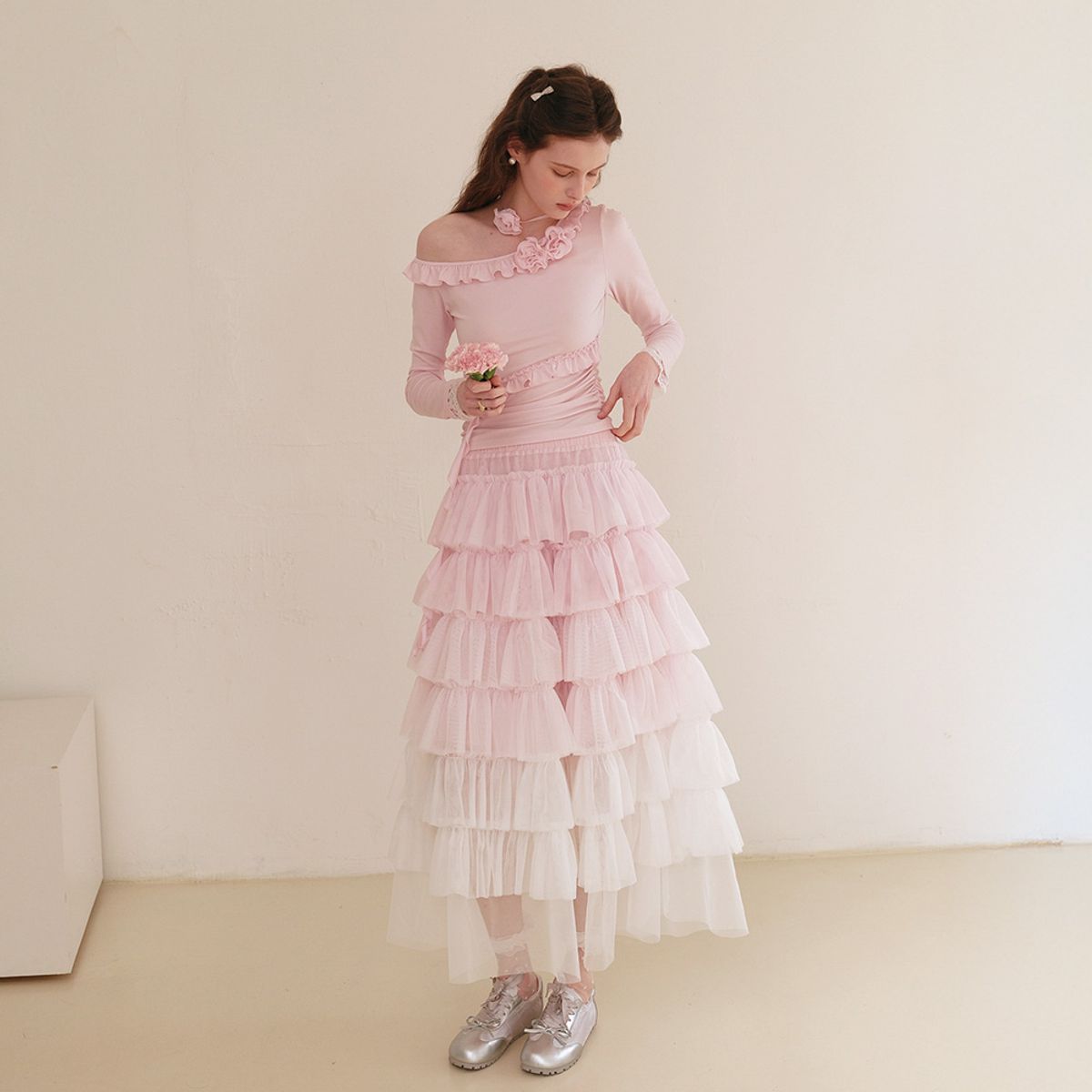 쎄무아듀(CEST MOIDEW) Cest_Gradient layered skirt