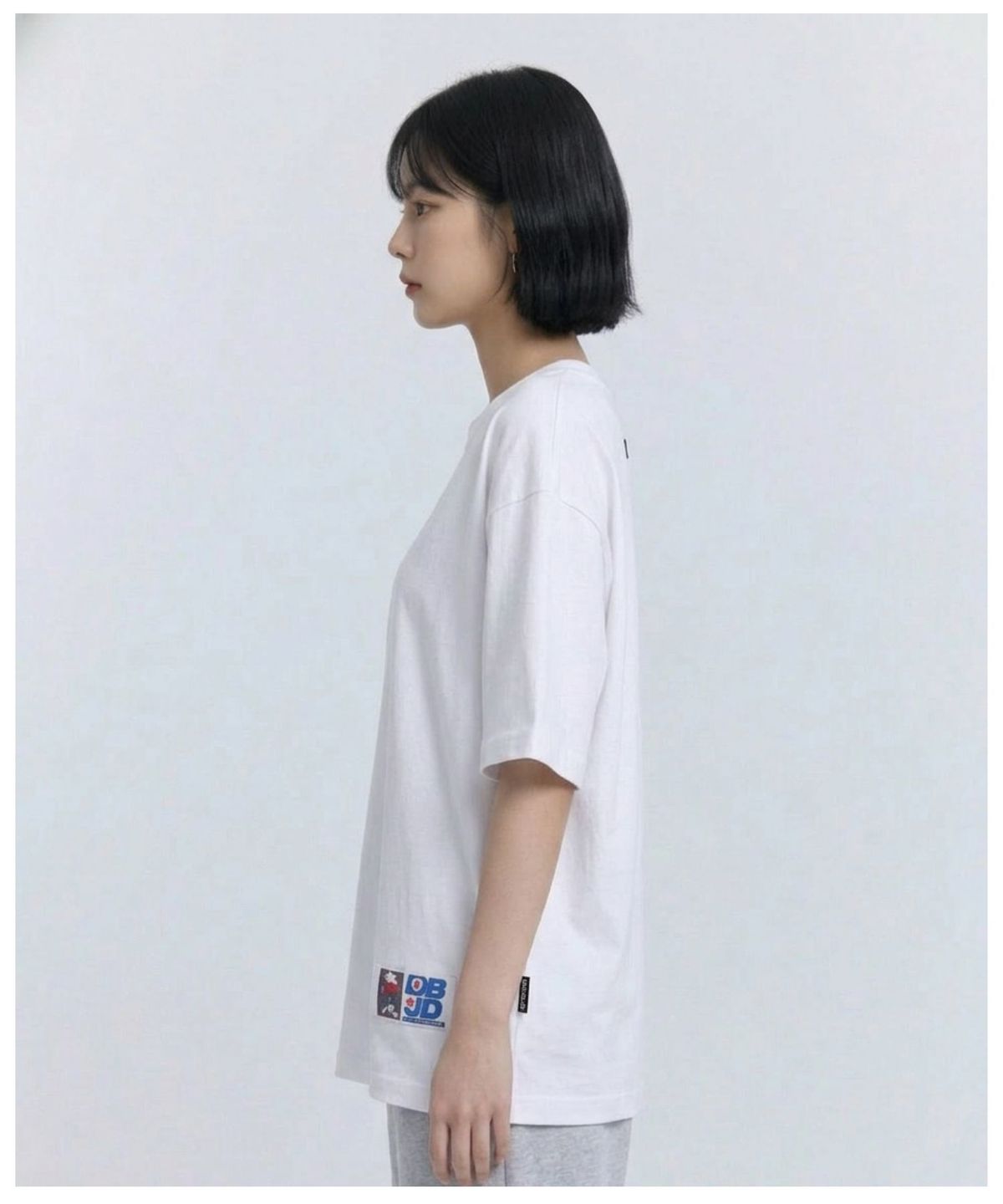 더블제이디(DOUBLE JD) 태극기 레이어드 반팔 티셔츠