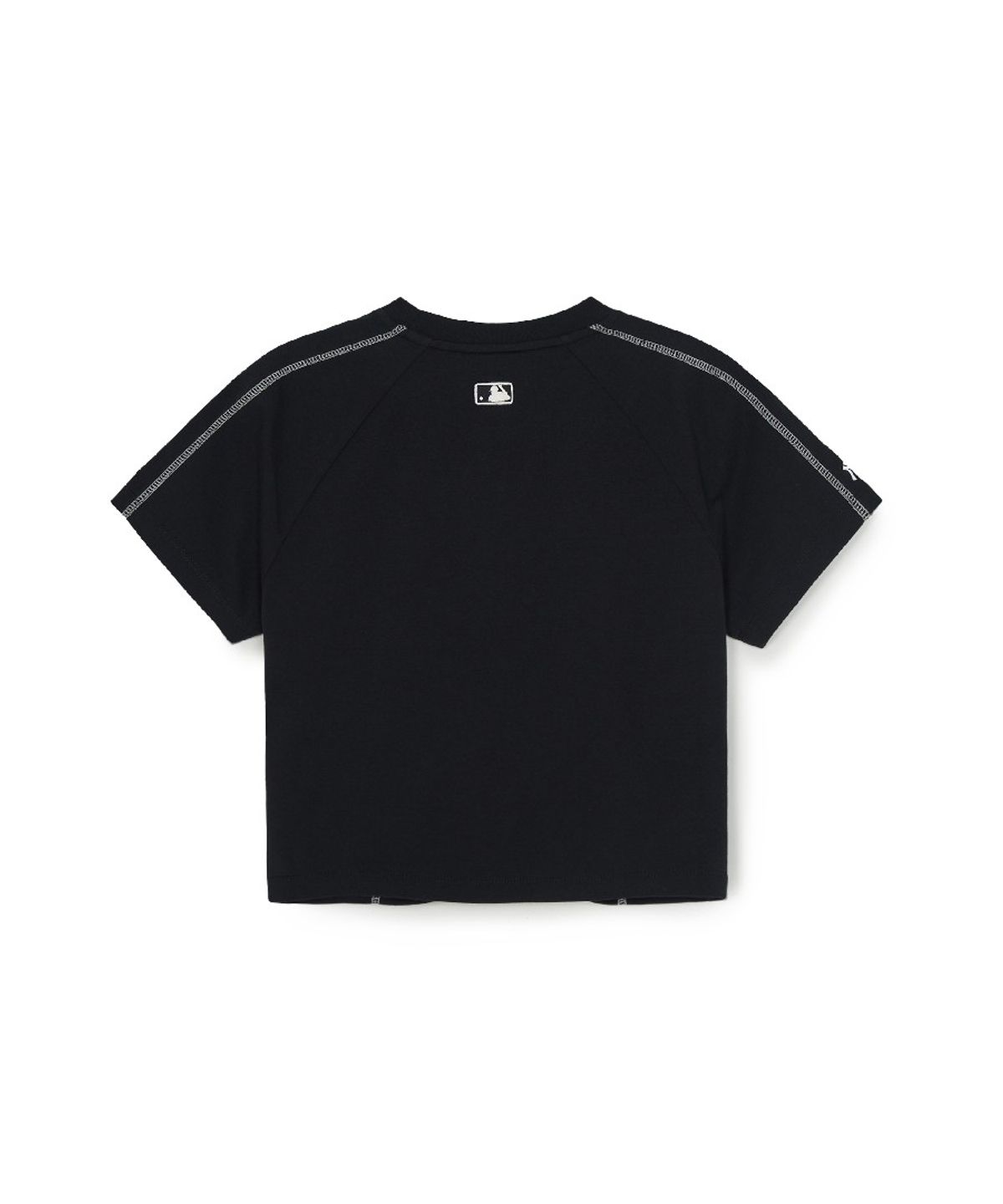 엠엘비(MLB) 여성 스포티브 트랙 크롭 반팔 티셔츠 NY (Black)