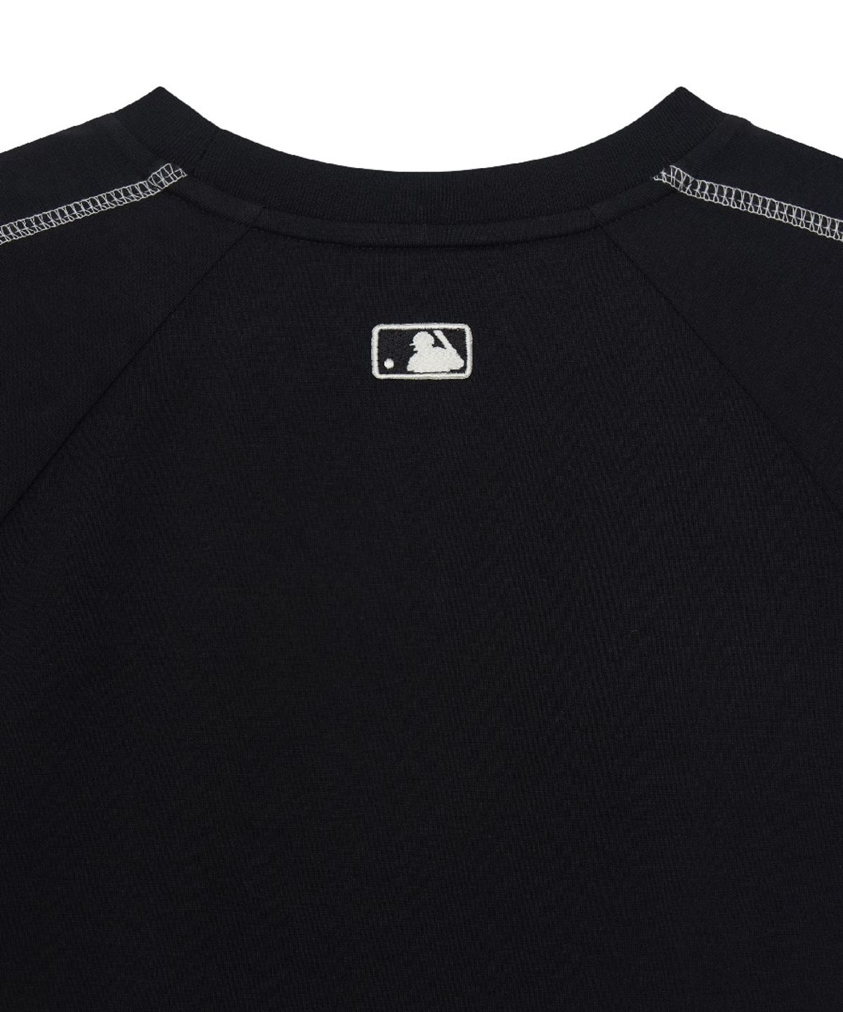 엠엘비(MLB) 여성 스포티브 트랙 크롭 반팔 티셔츠 NY (Black)