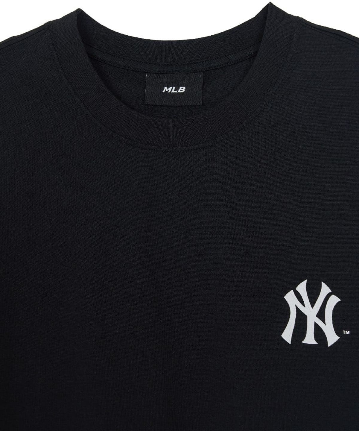 엠엘비(MLB) 빈티지 스포티브 컬시브 그래픽 반팔 티셔츠 NY (Black)