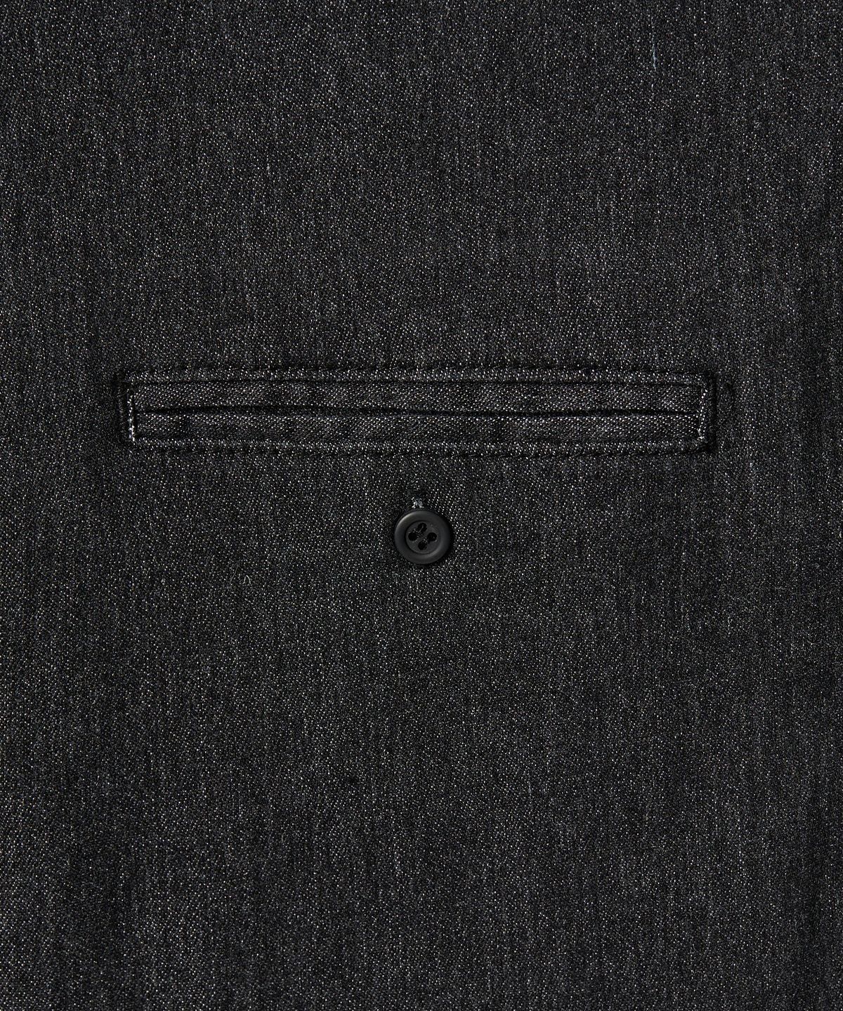 엑스컨테이너(EXCONTAINER) 로우 페이드 하프 데님 셔츠 (WASHED BLACK)