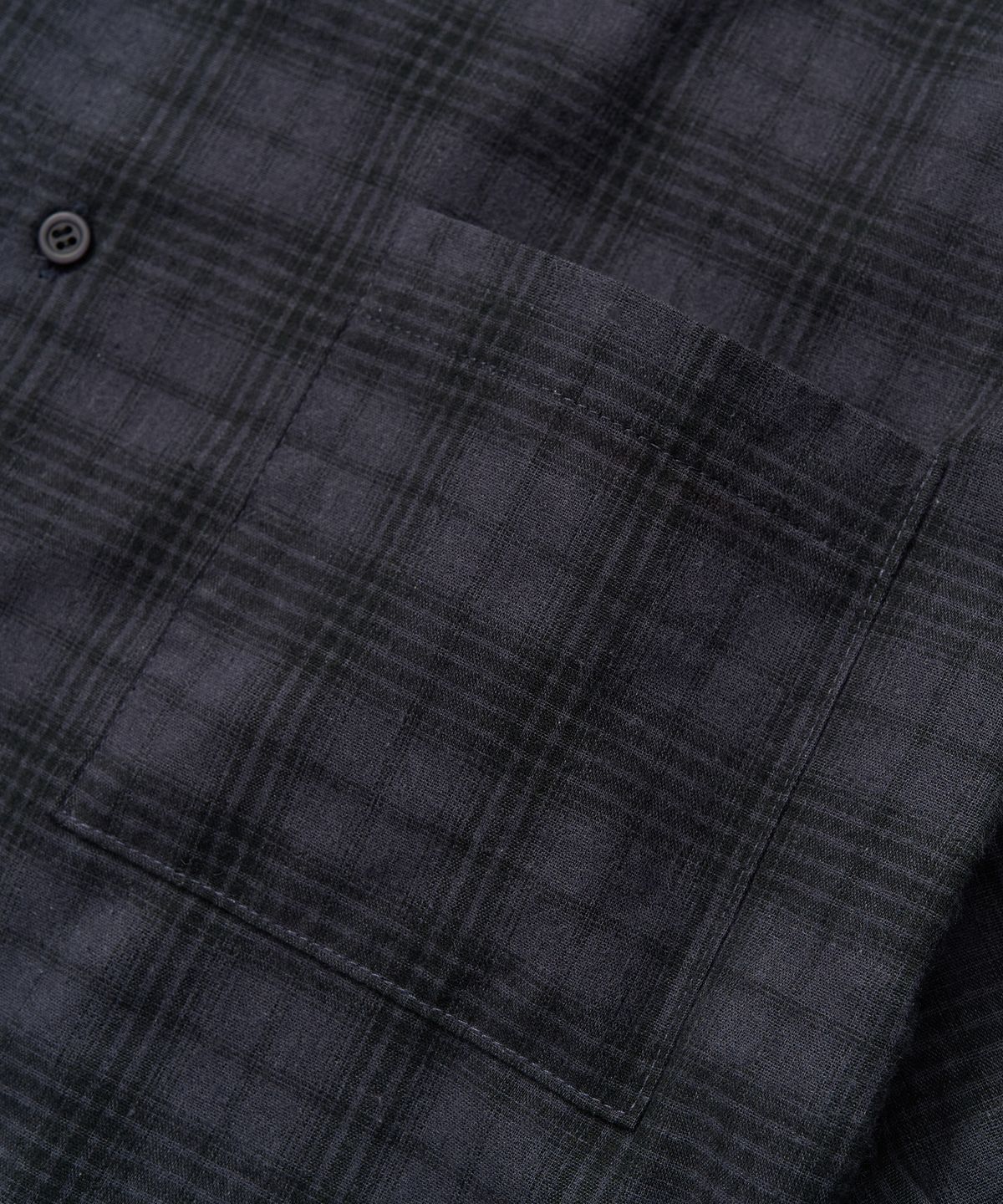 엑스컨테이너(EXCONTAINER) 빈티지 체크 크롭 셔츠 (NAVY)