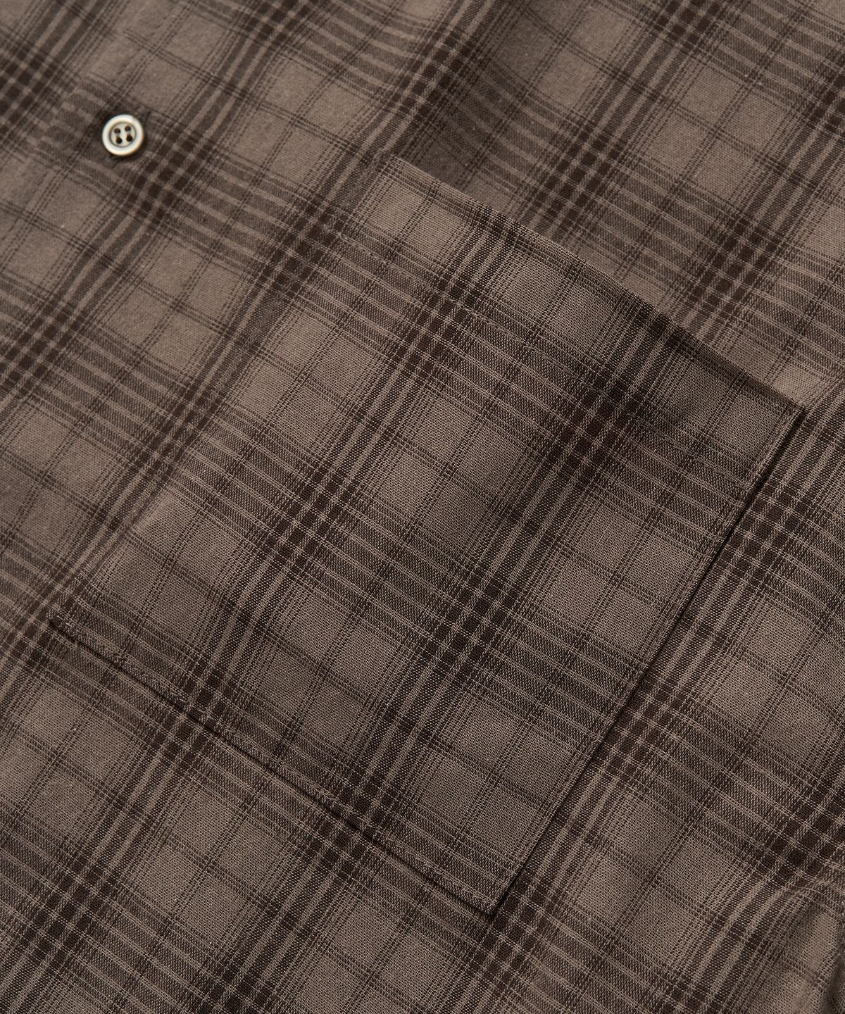 엑스컨테이너(EXCONTAINER) 빈티지 체크 크롭 셔츠 (BROWN)