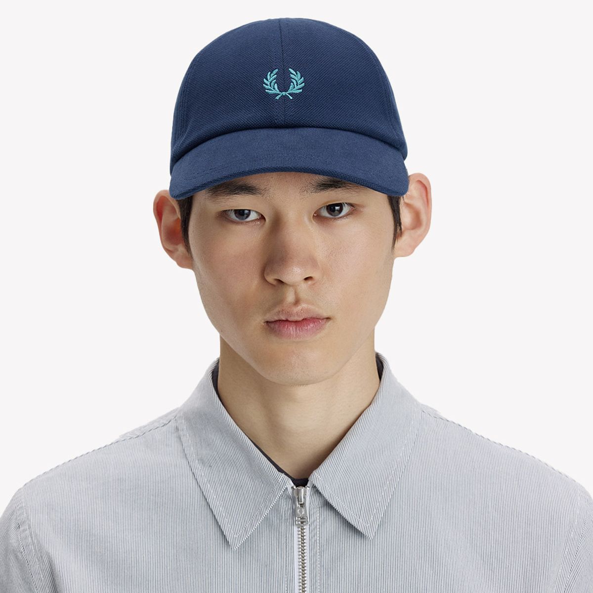 프레드페리(FRED PERRY) 피케 클래식 캡 - 테니스블루/딥민트 CFPU2612295-58B