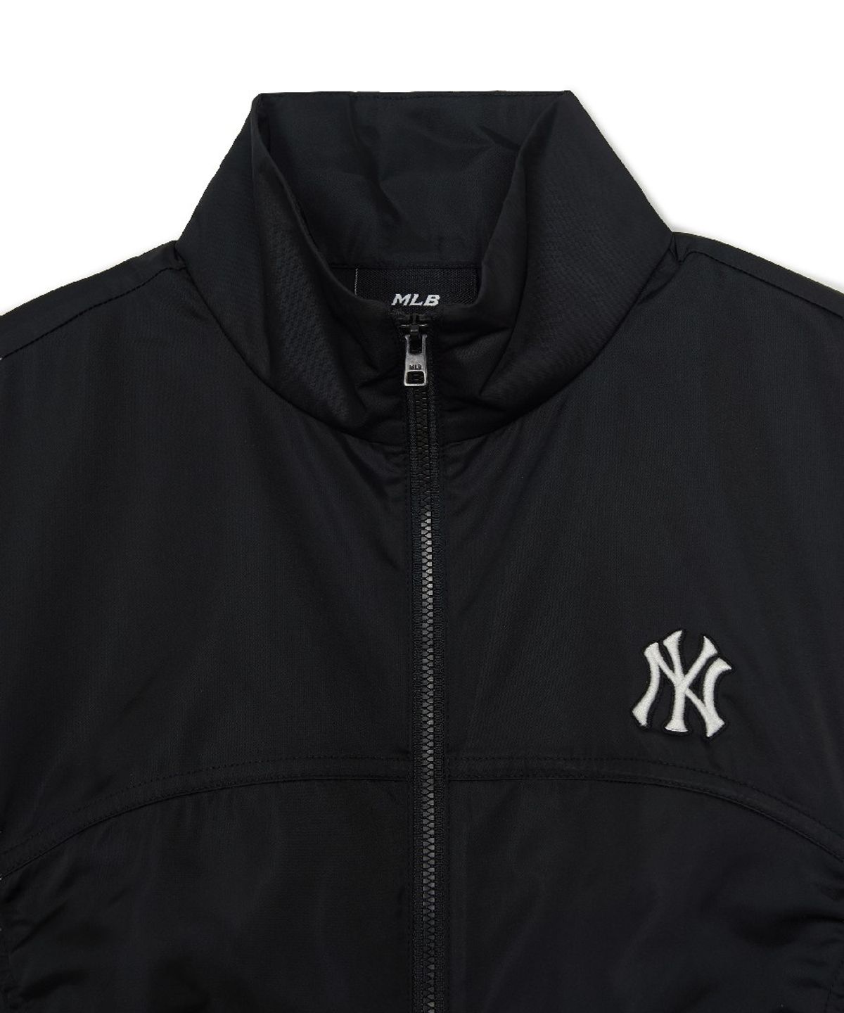 엠엘비(MLB) 여성 스포티브 새틴 셔링 바람막이 NY (Black)