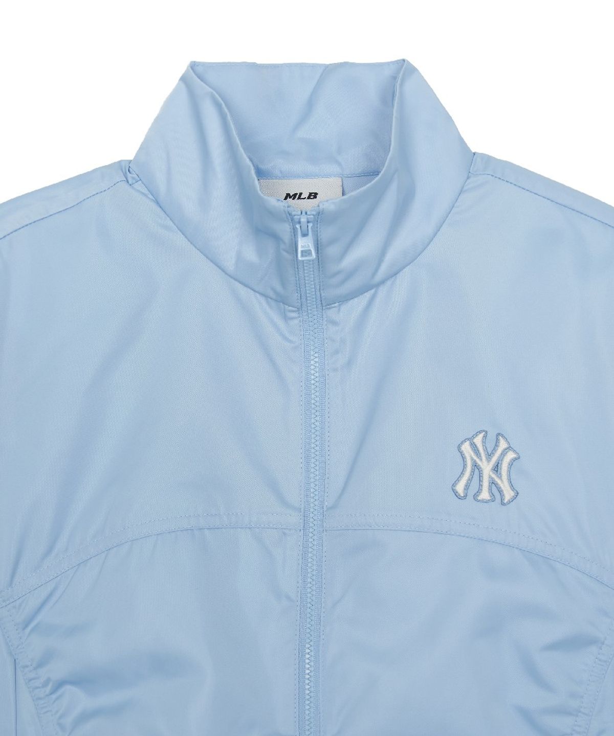 엠엘비(MLB) 여성 스포티브 새틴 셔링 바람막이 NY (L.SKY BLUE)