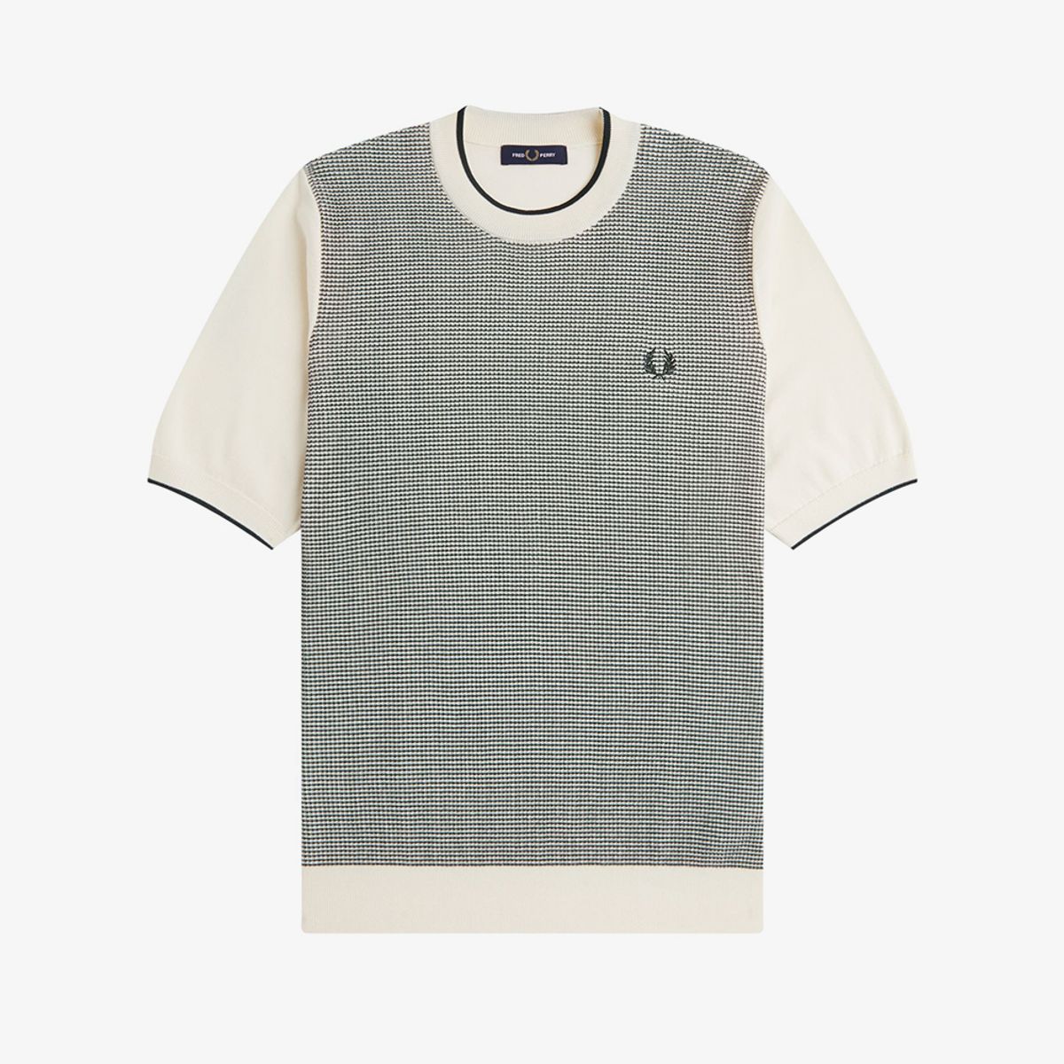 프레드페리(FRED PERRY) [Sharp] 토닉 와플 니트 티셔츠 - 에크루 AFPM2612306-560