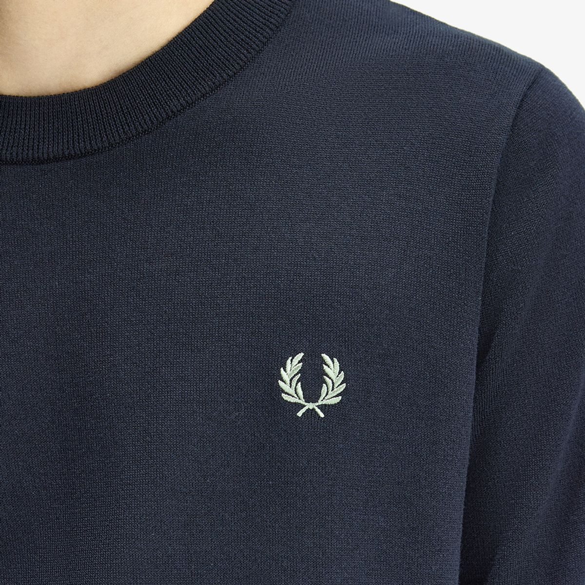 프레드페리(FRED PERRY) [Sharp] 코튼 니트 티셔츠 - 네이비 AFPM2612322-608