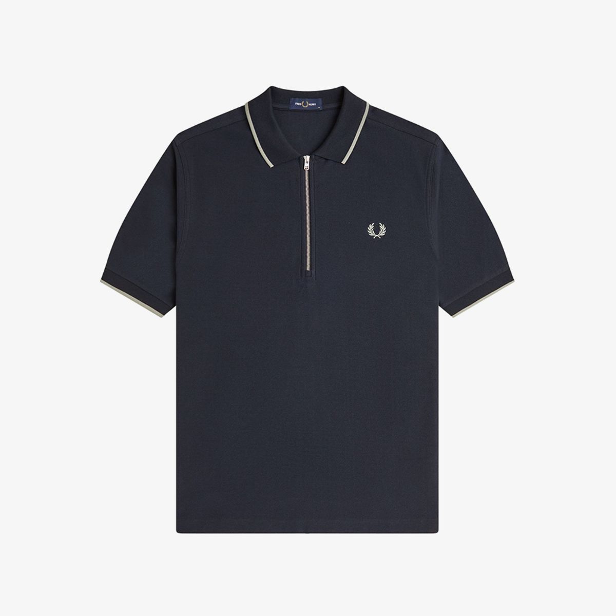 프레드페리(FRED PERRY) [Sharp] 크레이프 피케 폴로 셔츠 - 네이비 AFPM2612383-608
