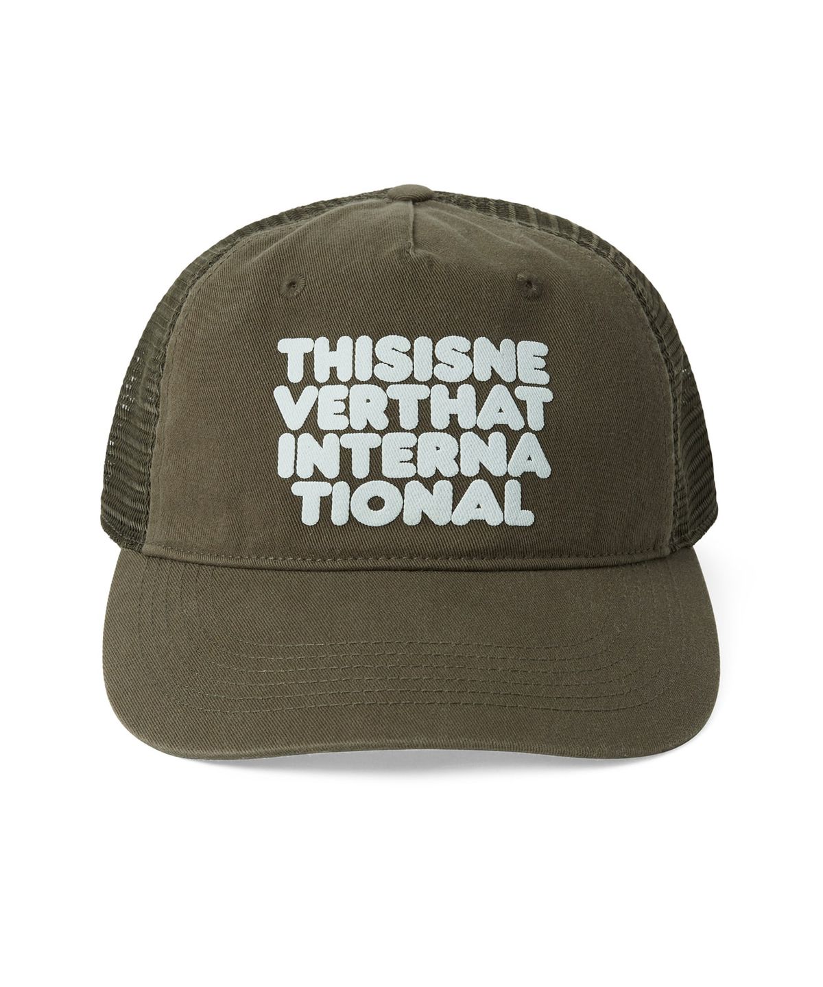 디스이즈네버댓(THISISNEVERTHAT) Washed Trucker Cap Olive
