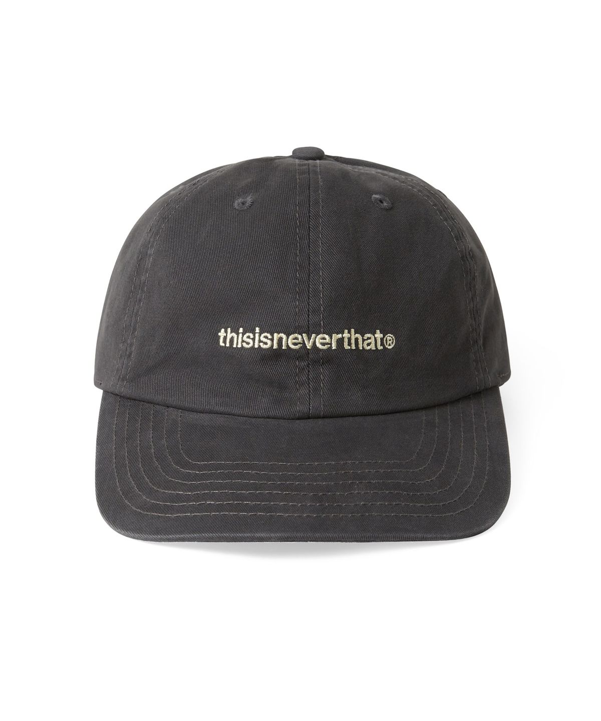 디스이즈네버댓(THISISNEVERTHAT) Washed T-Logo Cap Charcoal