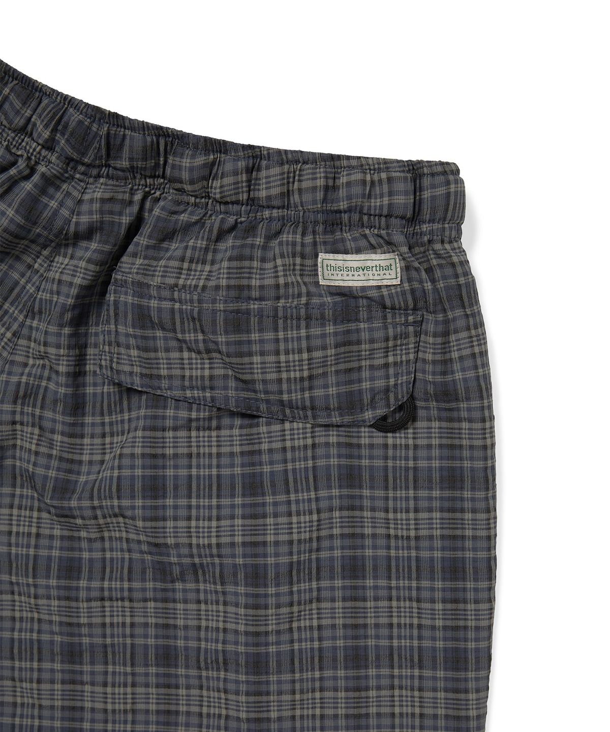 디스이즈네버댓(THISISNEVERTHAT) Belted Check Short Dark Navy