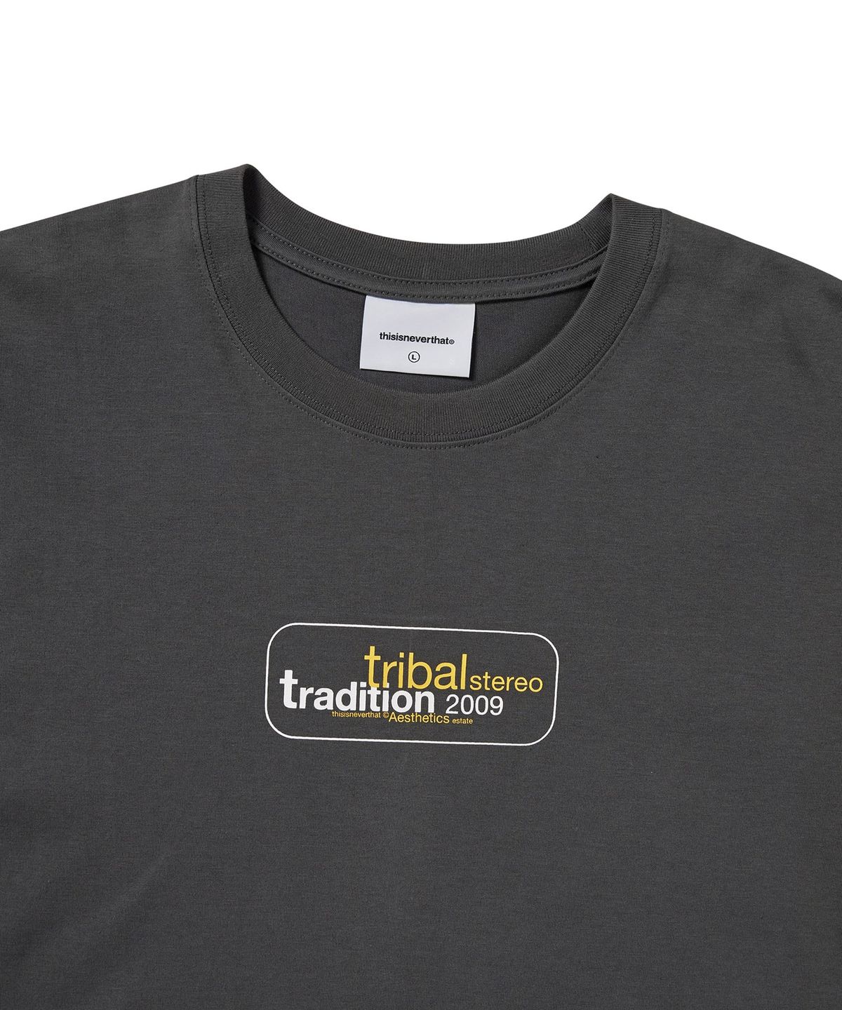 디스이즈네버댓(THISISNEVERTHAT) Tribal Stereo Tee Charcoal