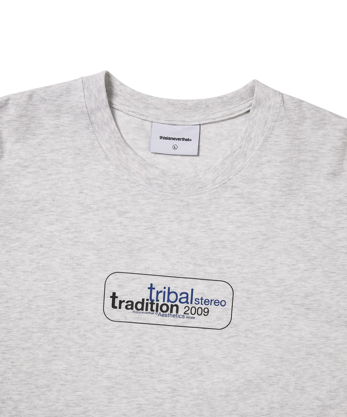 디스이즈네버댓(THISISNEVERTHAT) Tribal Stereo Tee Heather Grey