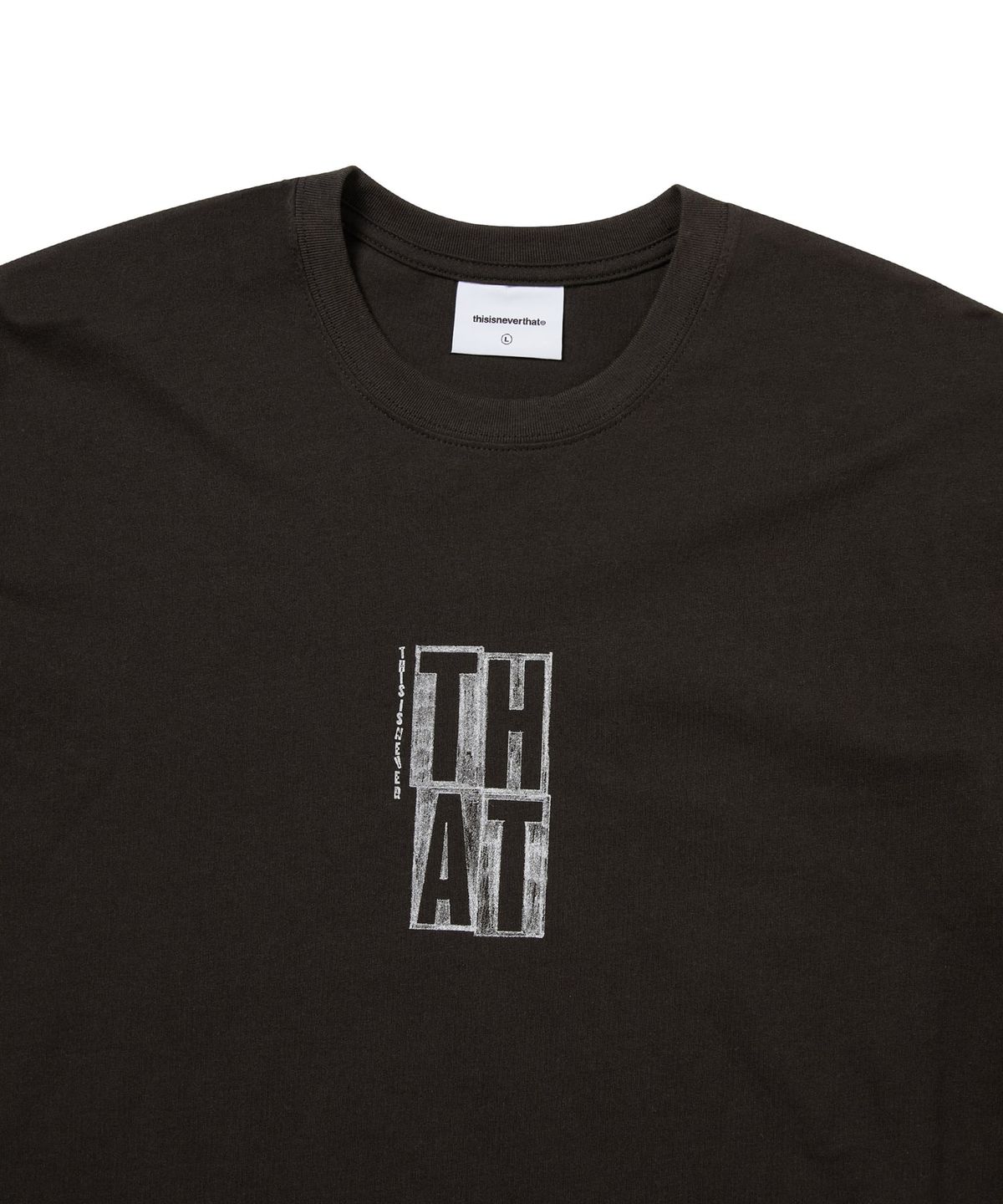 디스이즈네버댓(THISISNEVERTHAT) THAT Sketch Tee Off Black