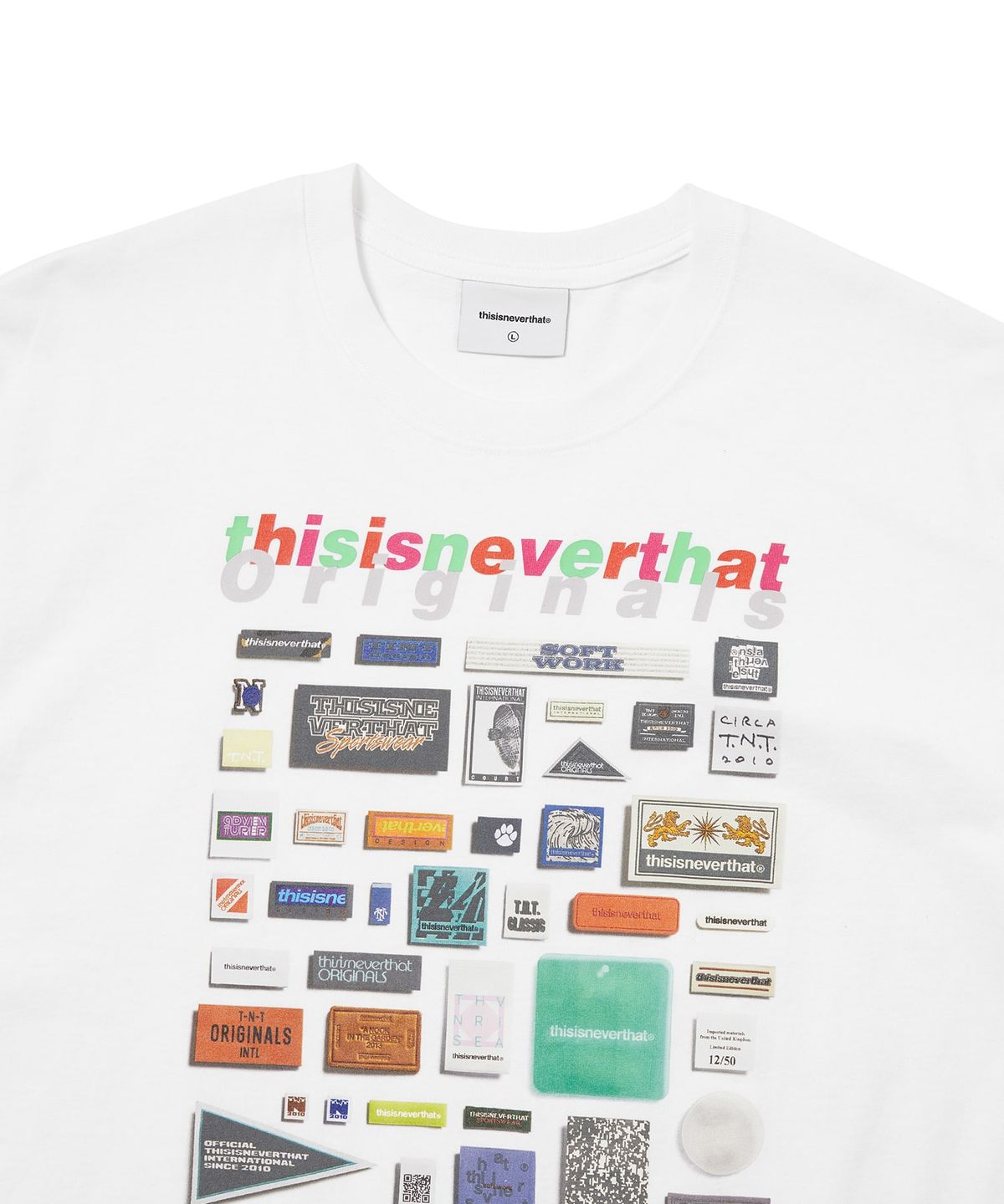 디스이즈네버댓(THISISNEVERTHAT) Labels Tee White