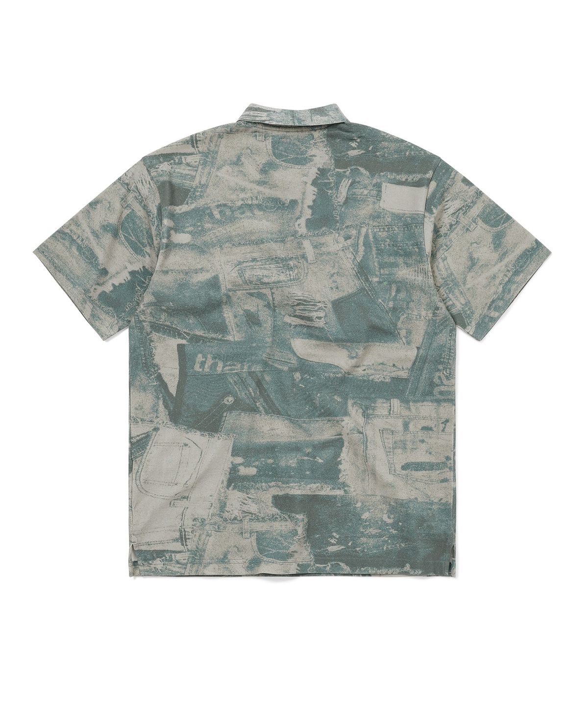 디스이즈네버댓(THISISNEVERTHAT) T-Logo S/S Jersey Polo Denim Patchwork