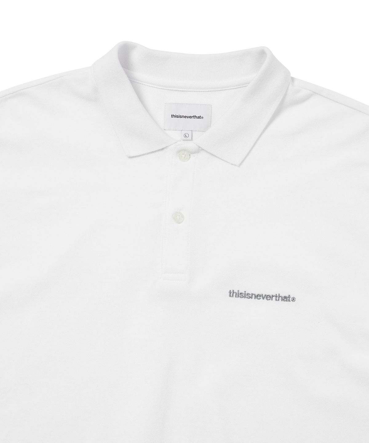 디스이즈네버댓(THISISNEVERTHAT) T-Logo S/S Jersey Polo White