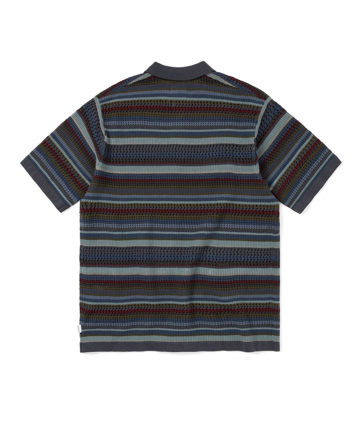 디스이즈네버댓(THISISNEVERTHAT) Striped S/S KnIt Polo Dark Navy