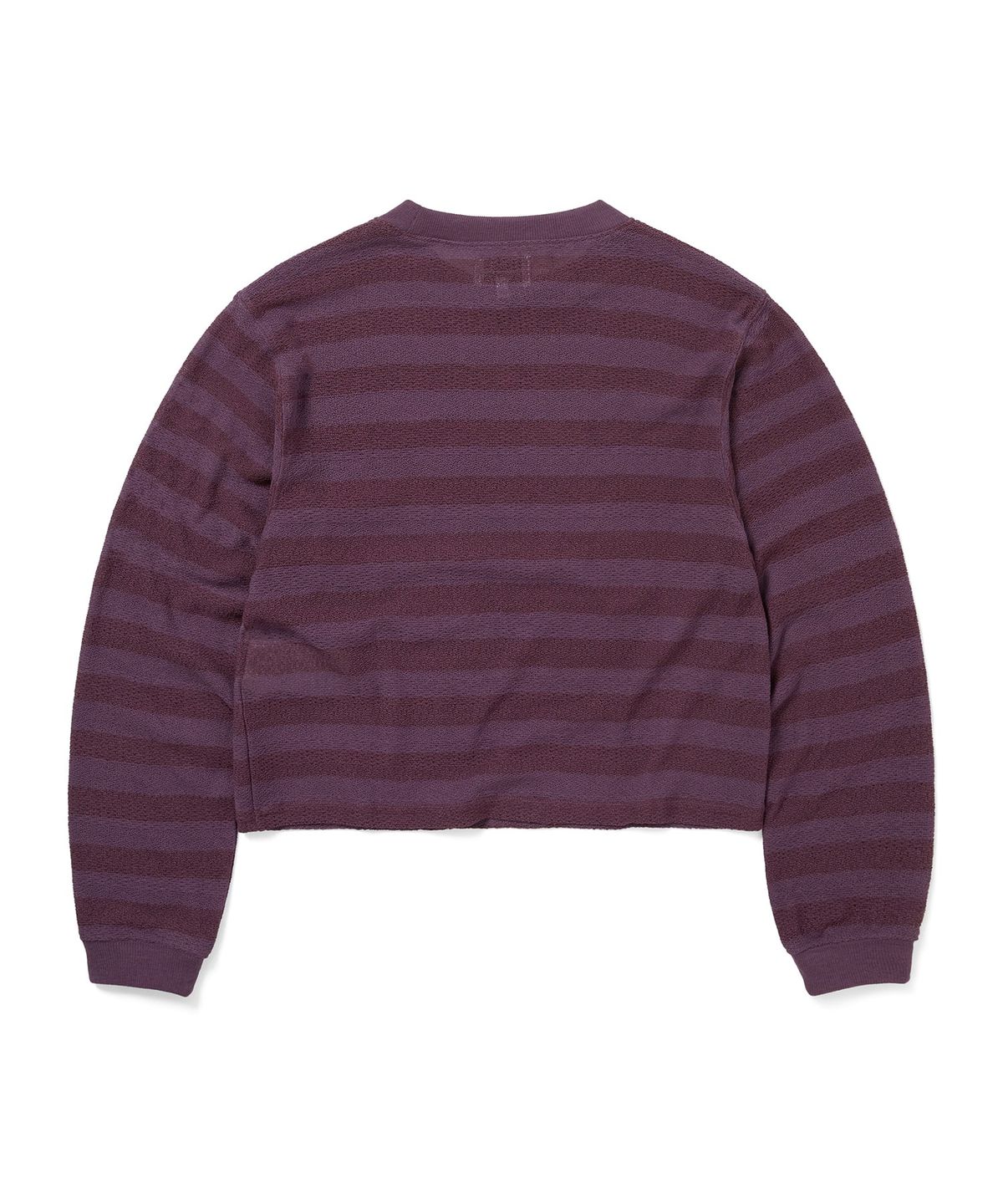 디스이즈네버댓(THISISNEVERTHAT) Mesh Striped W Crewneck Dried Rose