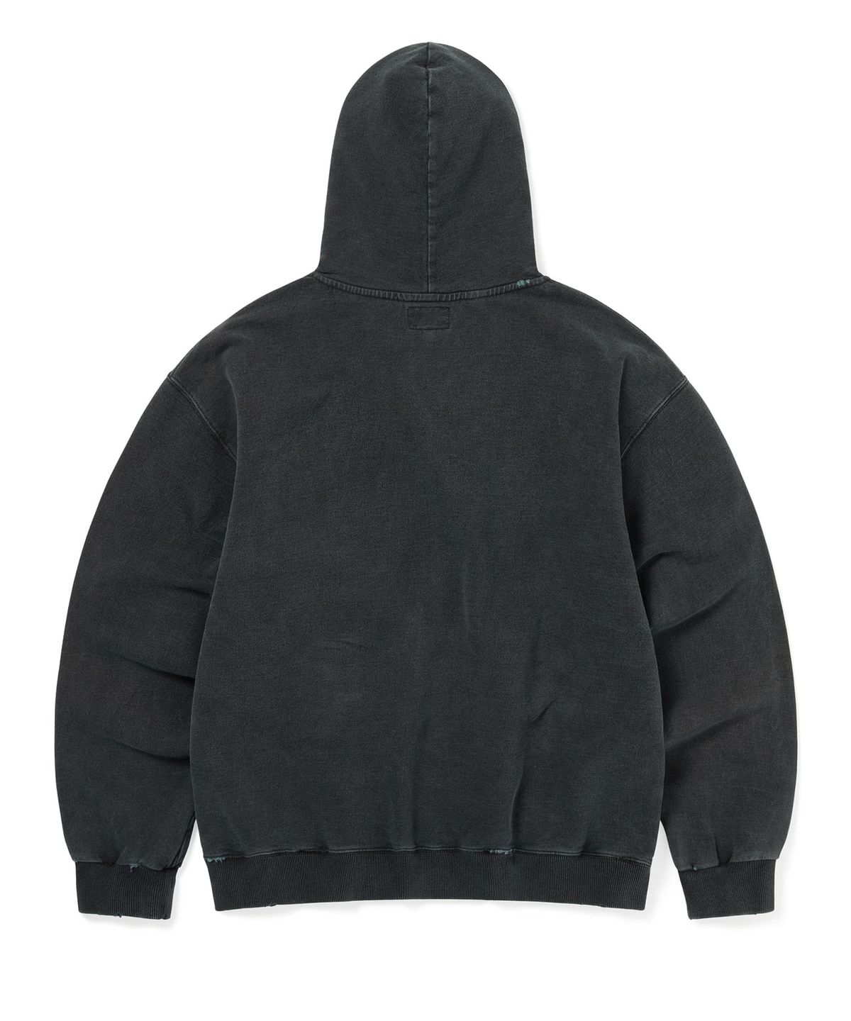 디스이즈네버댓(THISISNEVERTHAT) Damaged Zip Up Hoodie Faded Black