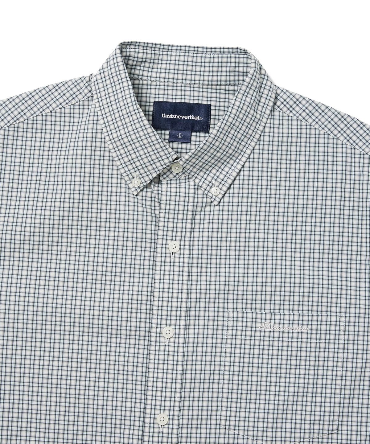 디스이즈네버댓(THISISNEVERTHAT) Lightweight Plaid Shirt Ivory