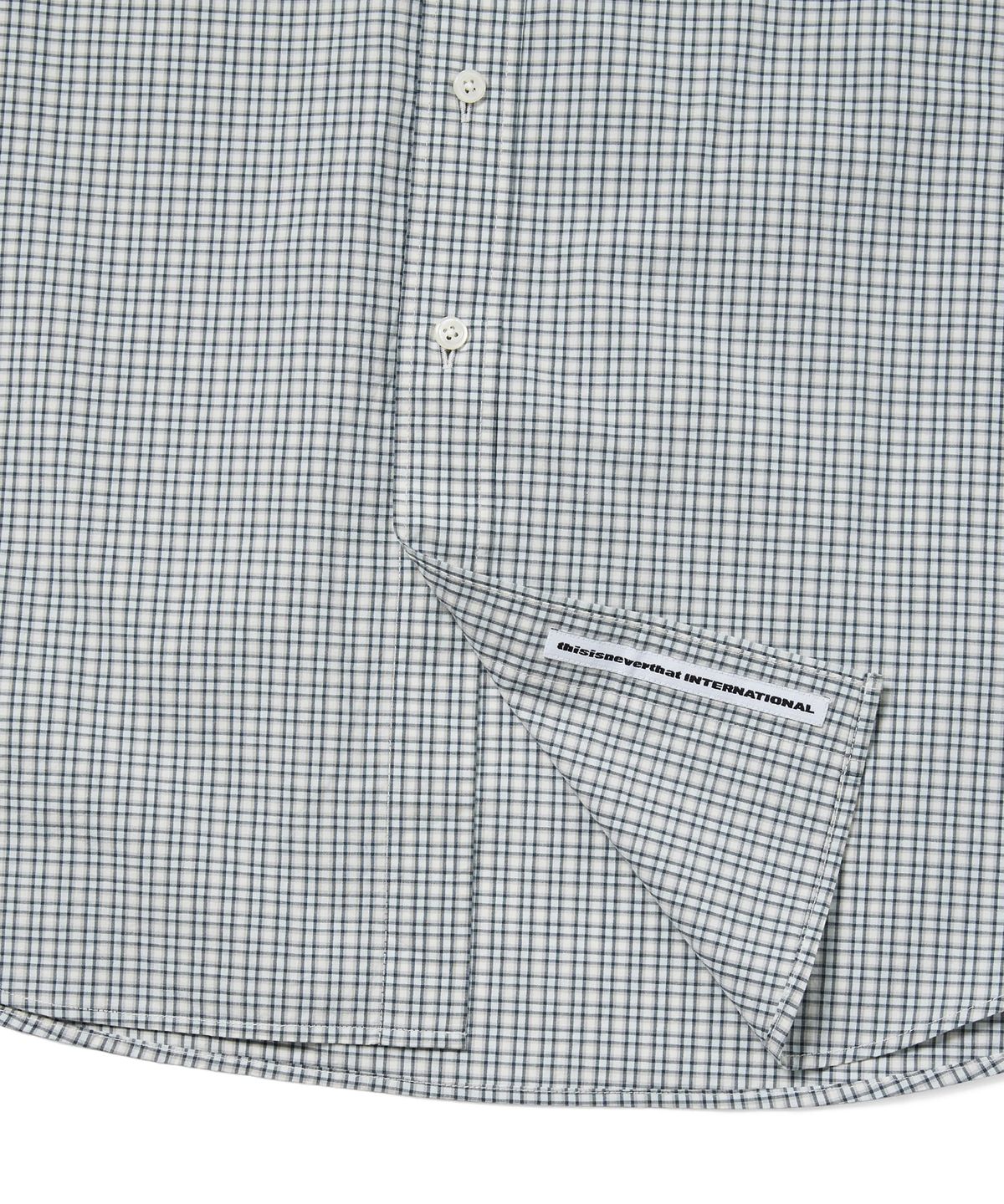 디스이즈네버댓(THISISNEVERTHAT) Lightweight Plaid Shirt Ivory