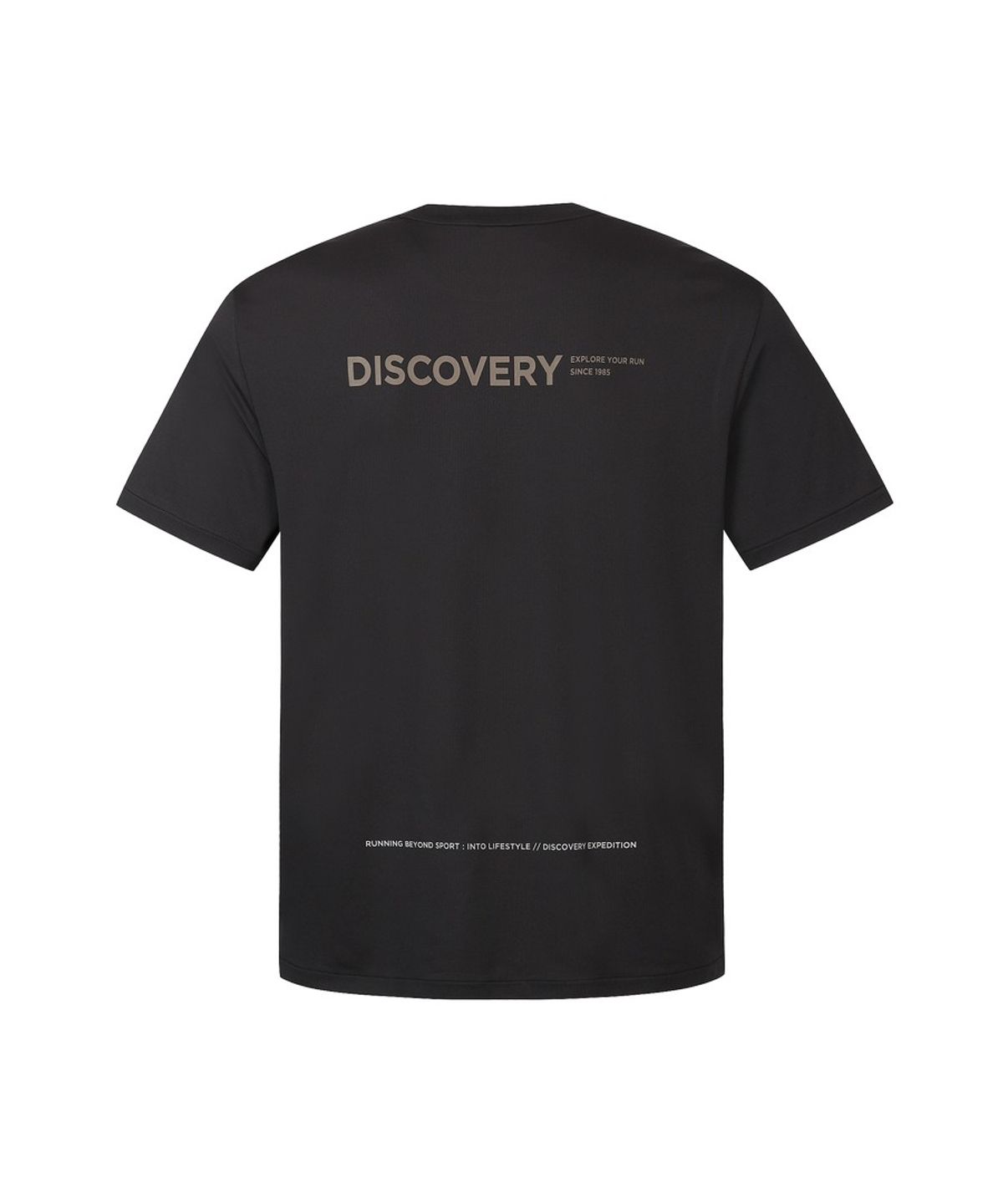 디스커버리 익스페디션(DISCOVERY EXPEDITION) 남성 로고포인트 러닝 티셔츠 (BLACK)
