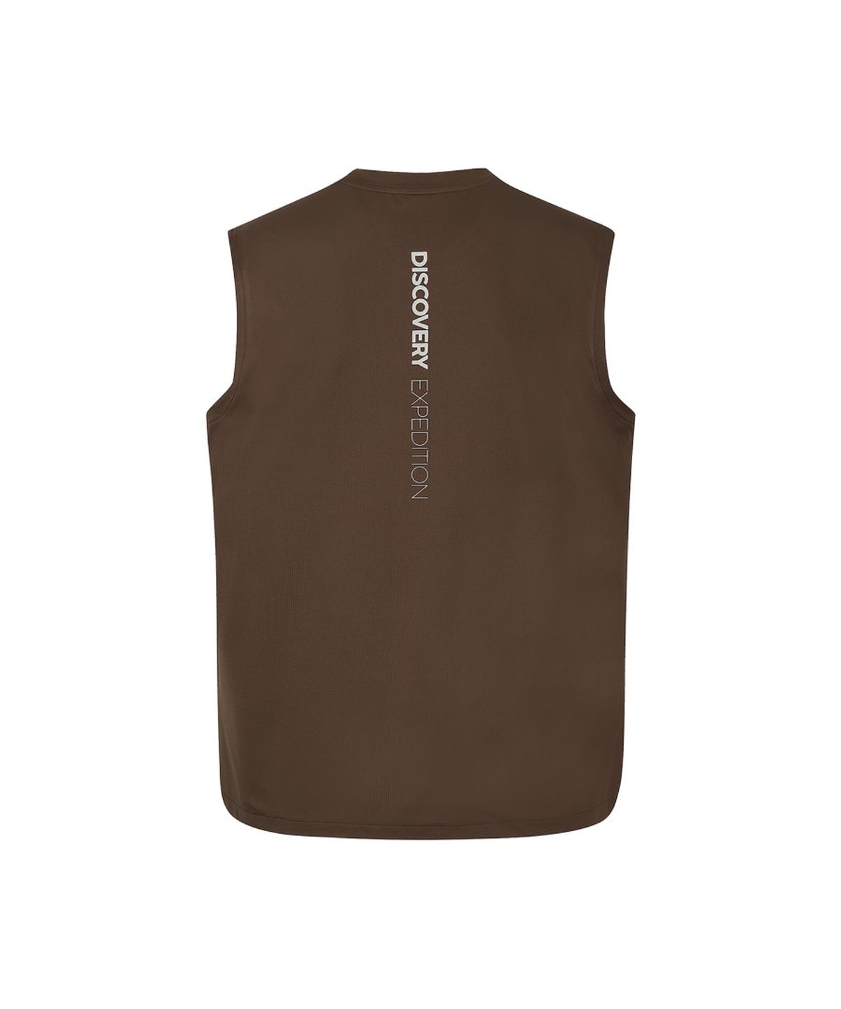 디스커버리 익스페디션(DISCOVERY EXPEDITION) 남성 러닝 슬리브리스 (Brown)