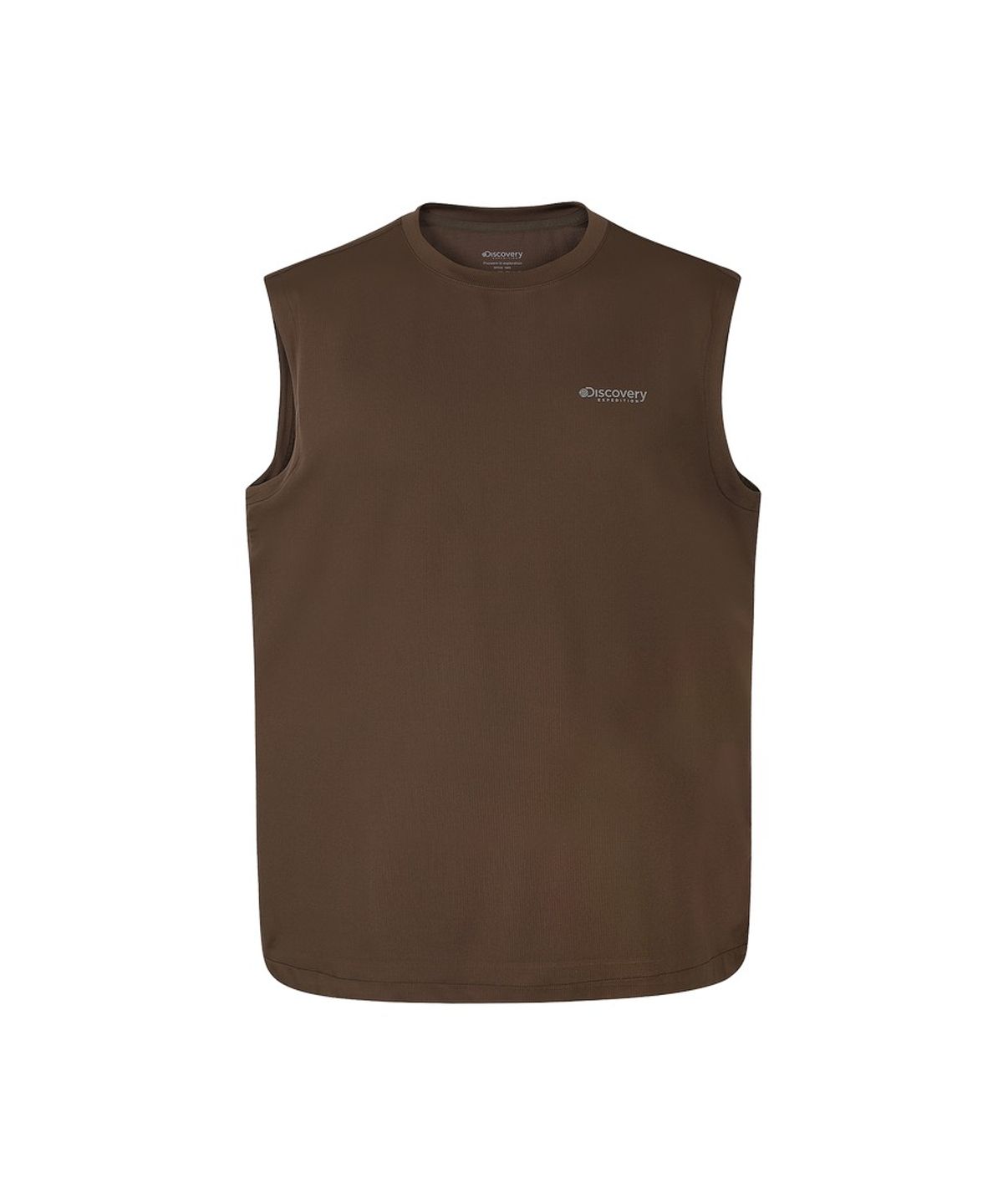 디스커버리 익스페디션(DISCOVERY EXPEDITION) 남성 러닝 슬리브리스 (Brown)