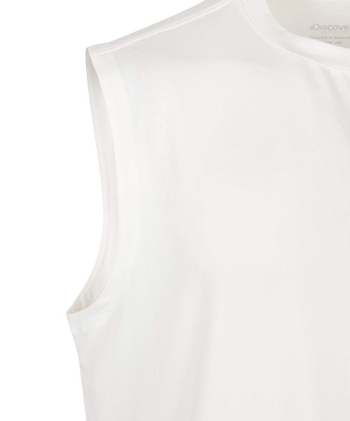 디스커버리 익스페디션(DISCOVERY EXPEDITION) 남성 러닝 슬리브리스 (WHITE)