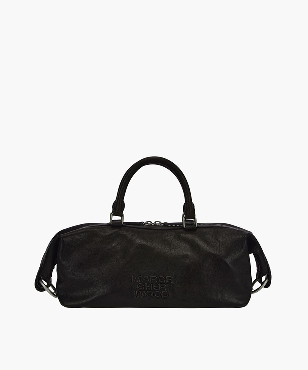 마지셔우드(MARGESHERWOOD) DUMPLING EW TOTE_black washed nappa