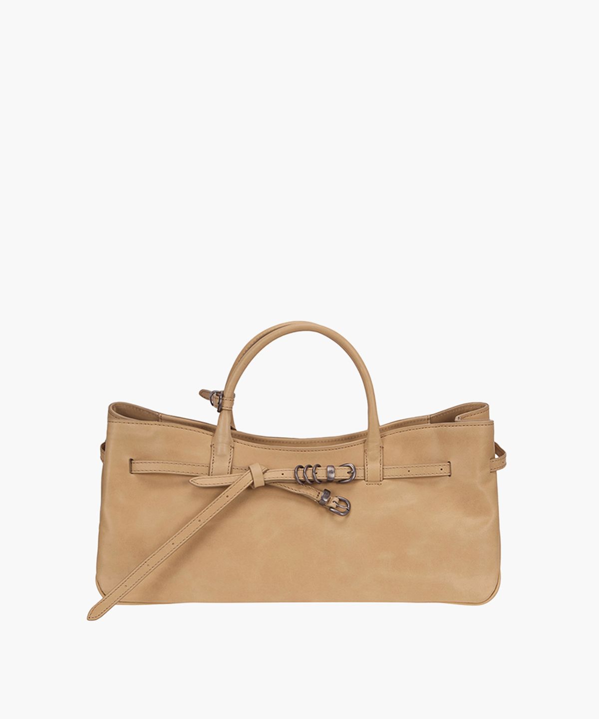마지셔우드(MARGESHERWOOD) GRANDMA USED BAG_french beige pull-up